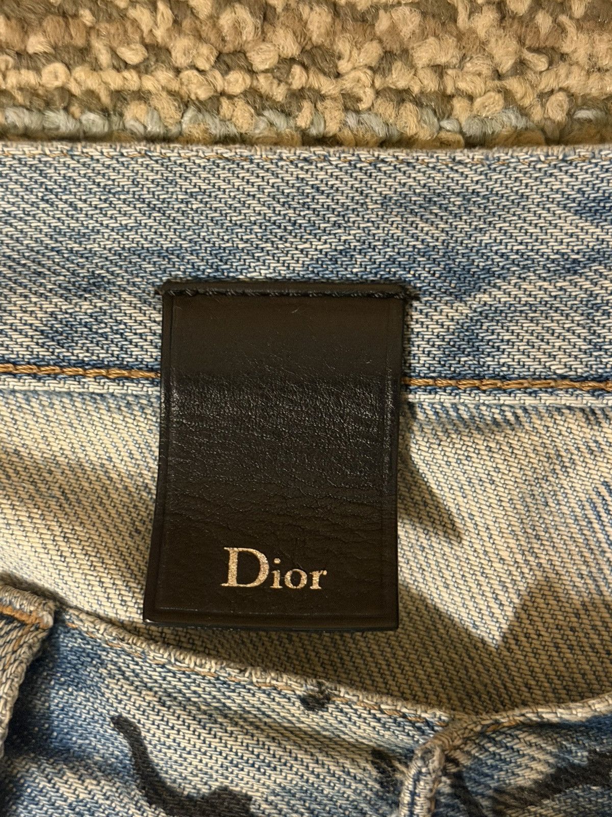 Dior Dior Homme SS15 Runway Script Denim Size US 27 - 4 Thumbnail