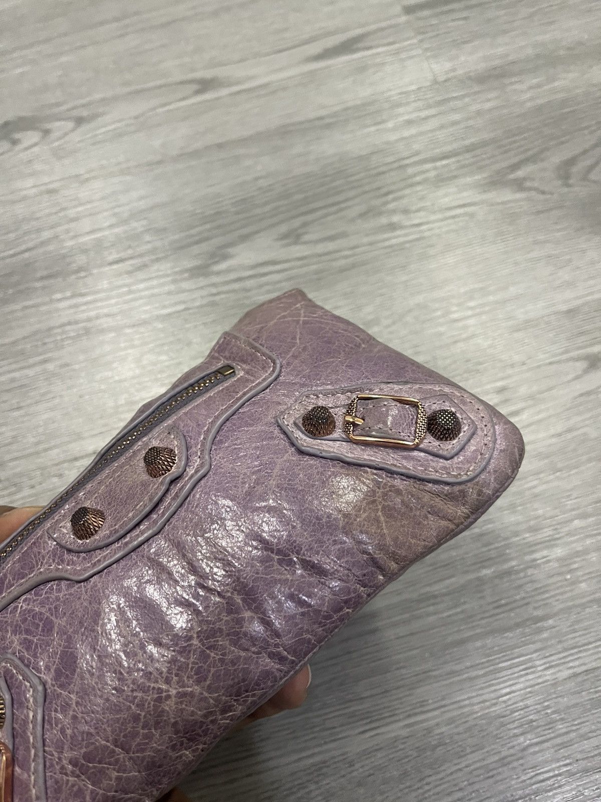 Balenciaga Balenciaga City purple leather Wallet Size ONE SIZE - 5 Thumbnail