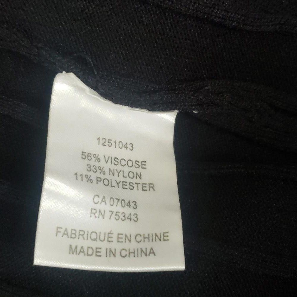 Designer CT1782 House of Harlow 1960 Black Maxi Ribbed Sweater Skirt Size 28" / US 6 / IT 42 - 4 Thumbnail