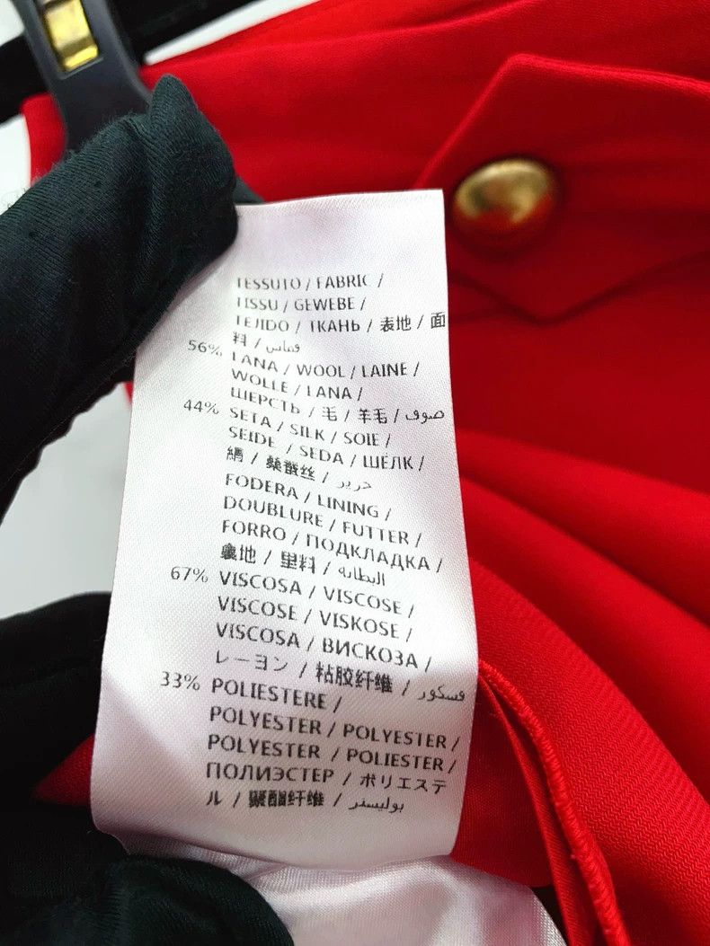 Gucci Gucci Red double G gold buckle wool silk skirt 2504-Nextarr Size 25" / US 0 / IT 36 - 9 Thumbnail