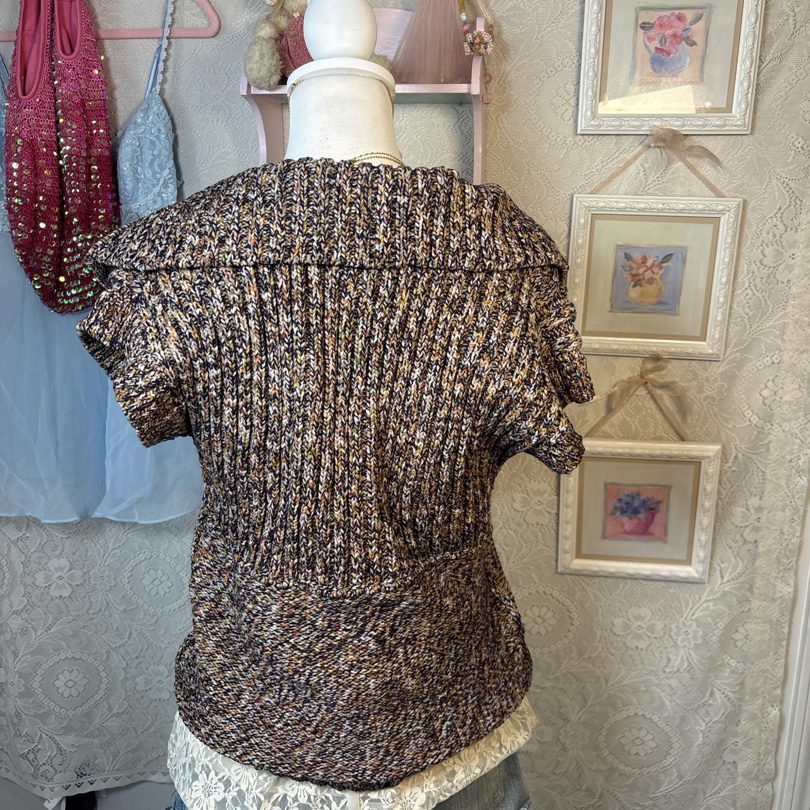 Other vintage cozy chunky knit babydoll cardigan Size M / US 6-8 / IT 42-44 - 3 Thumbnail