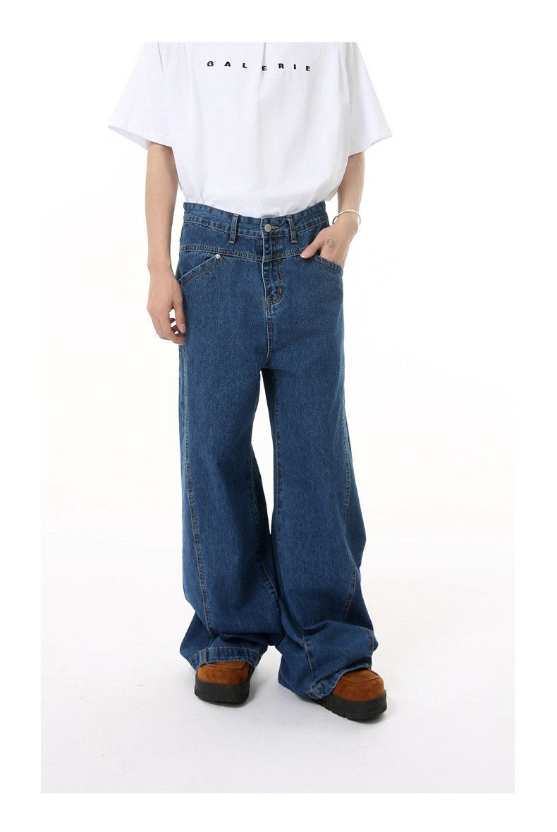 Japanese Brand Japanese retro high-street straight-leg casual jeans Size US 32 / EU 48 - 2 Thumbnail