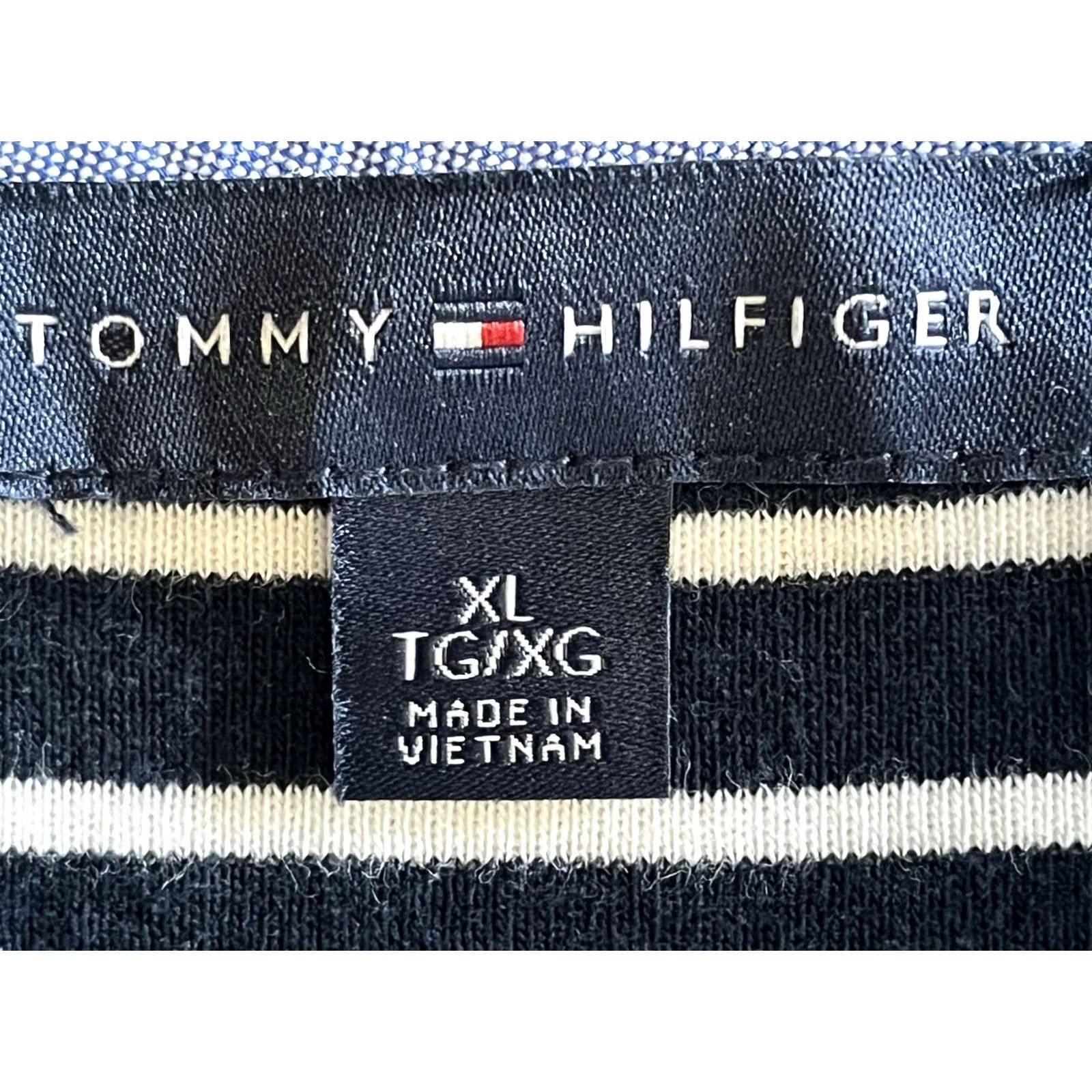 Tommy Hilfiger Tommy Hilfiger Womens XL Coastal Navy Striped Shirt Dress Nautical Preppy Size XL / US 12-14 / IT 48-50 - 5 Thumbnail