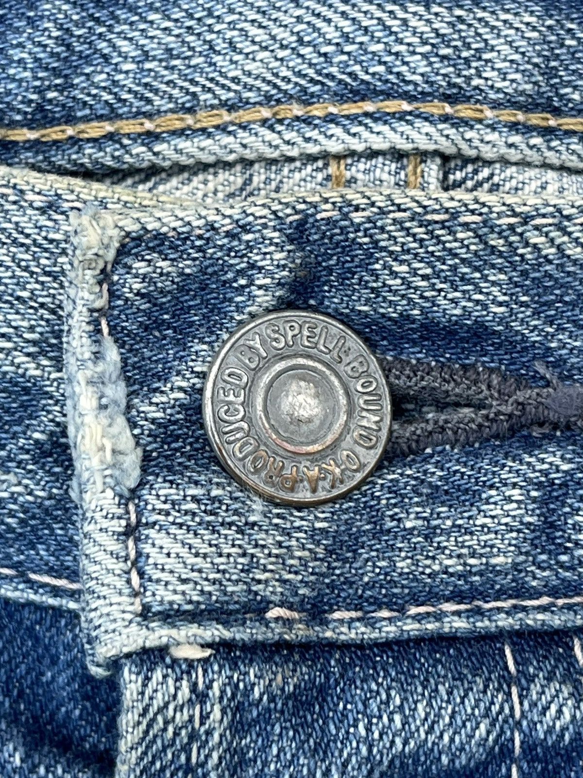 Eternal × Japanese Brand × Spellbound Vintage Japanese Brand Spellbound Light Blue Buttonfly Jeans Size US 32 / EU 48 - 8 Thumbnail