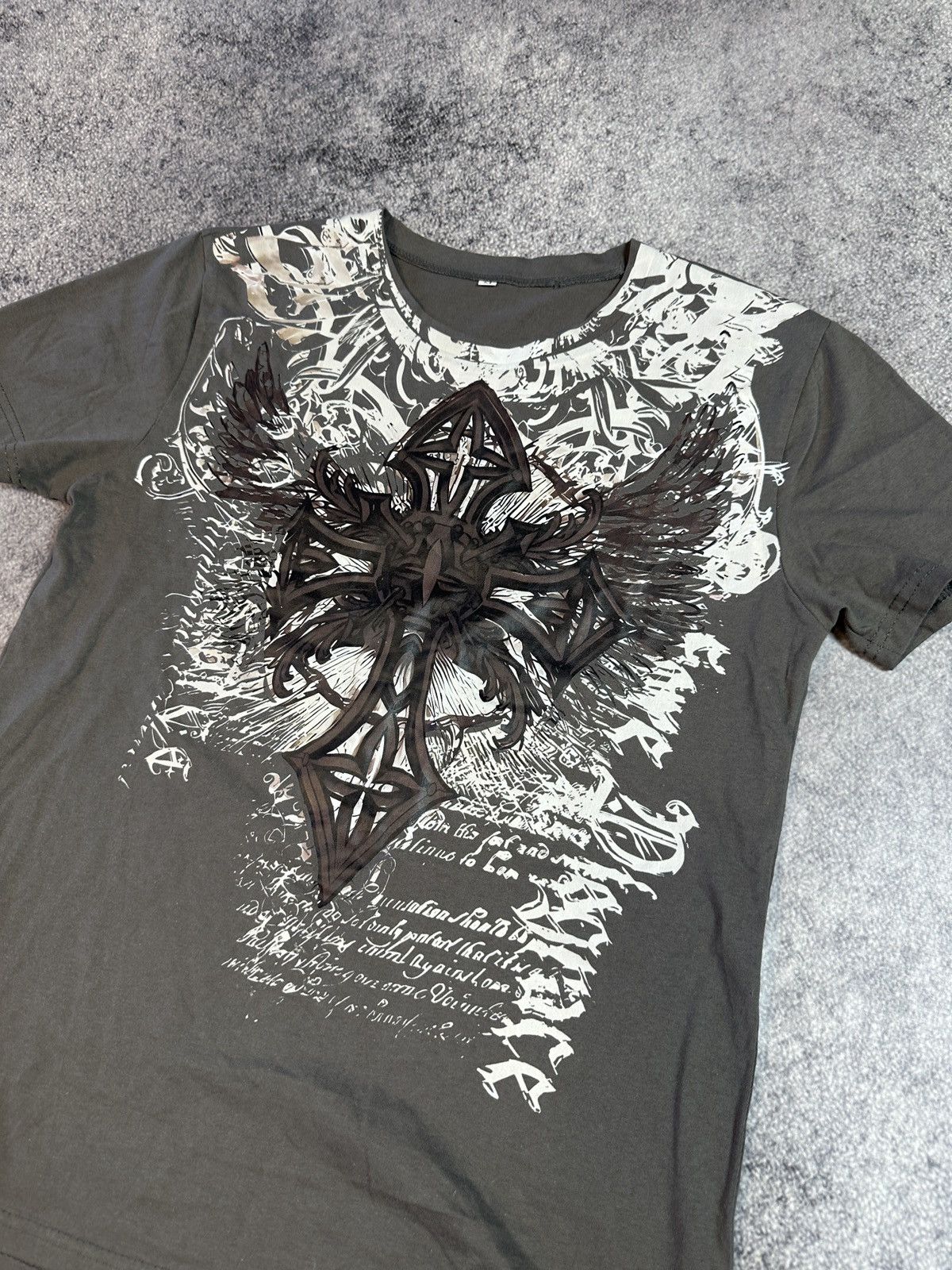 Other Y2K Style Affliction Logo Cross T-Shirt Streetwear Opium M Size US M / EU 48-50 / 2 - 2 Thumbnail