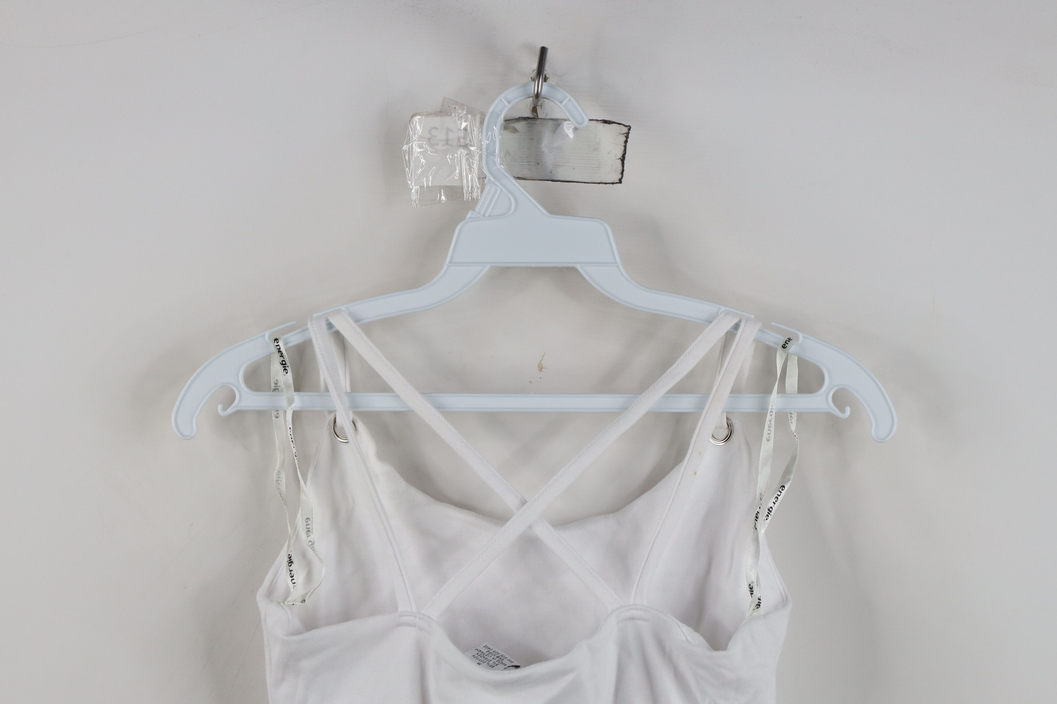 Vintage Vintage 90s Y2K Energie Ribbed Cami Tank Top Built in Bra Size M / US 6-8 / IT 42-44 - 15 Thumbnail