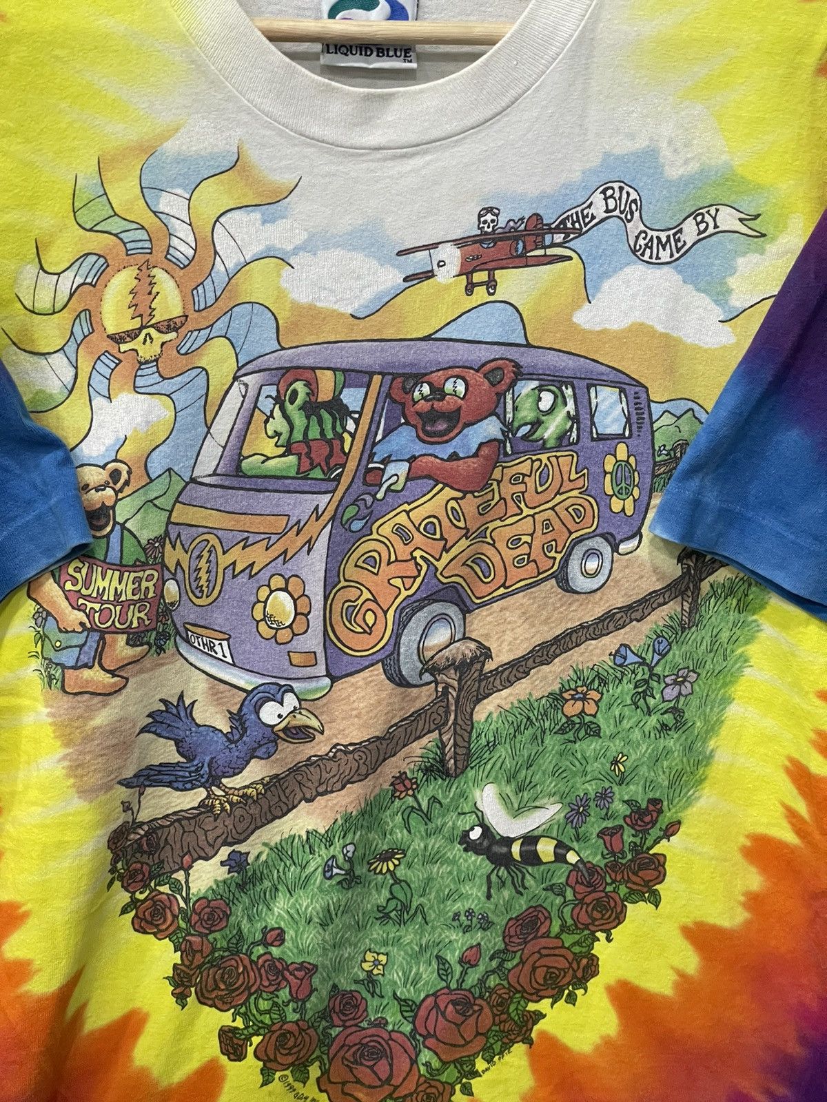 Grateful Dead × Liquid Blue RARE! Vintage 90s Liquid Blue Grateful 