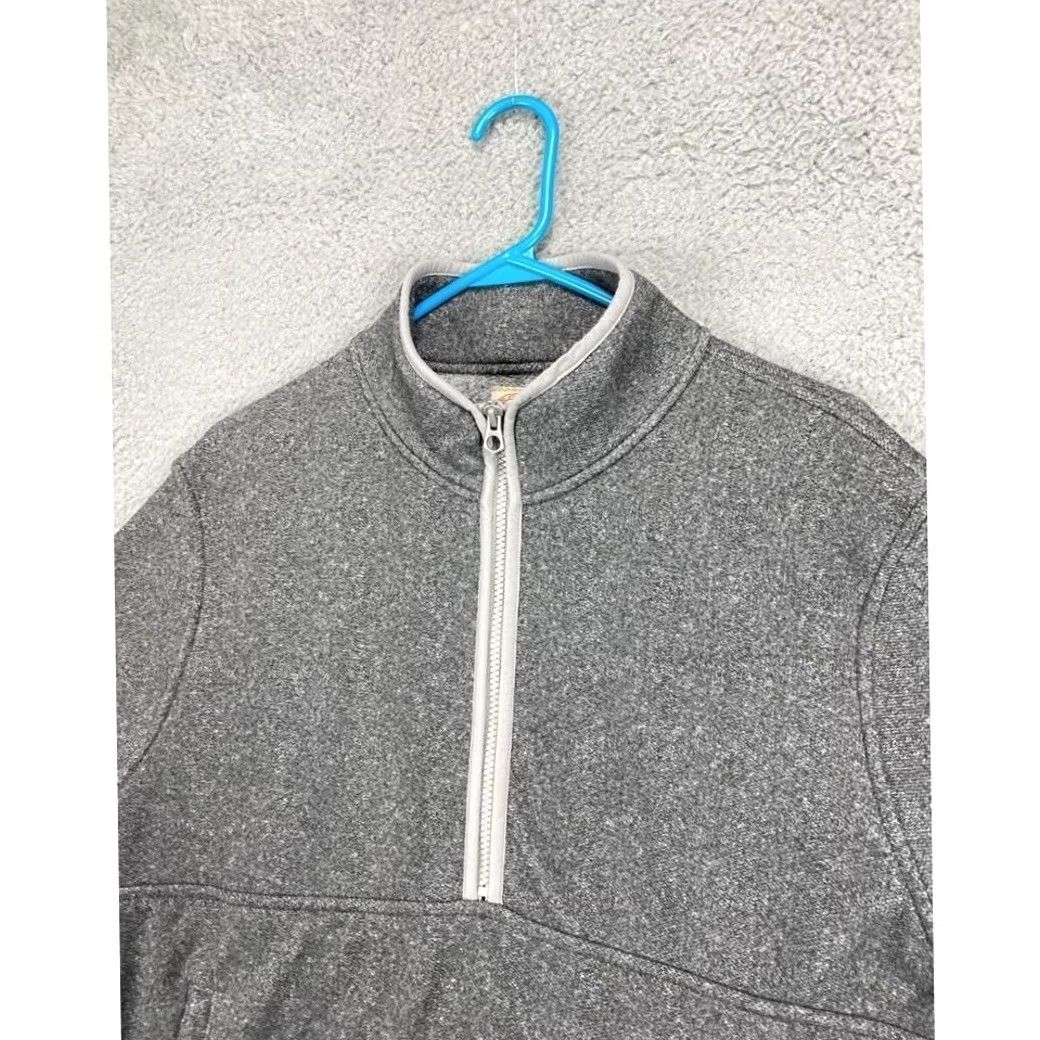 Vintage J Crew Quarter Zip Pullover Sweatshirt Heather Gray Men's Size Medium Polyester Size US M / EU 48-50 / 2 - 6 Thumbnail