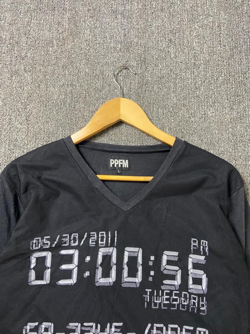 PPFM Vintage PPFM Digital Date & Time Graphic Shirt (201) Size US L / EU 52-54 / 3 - 8 Thumbnail
