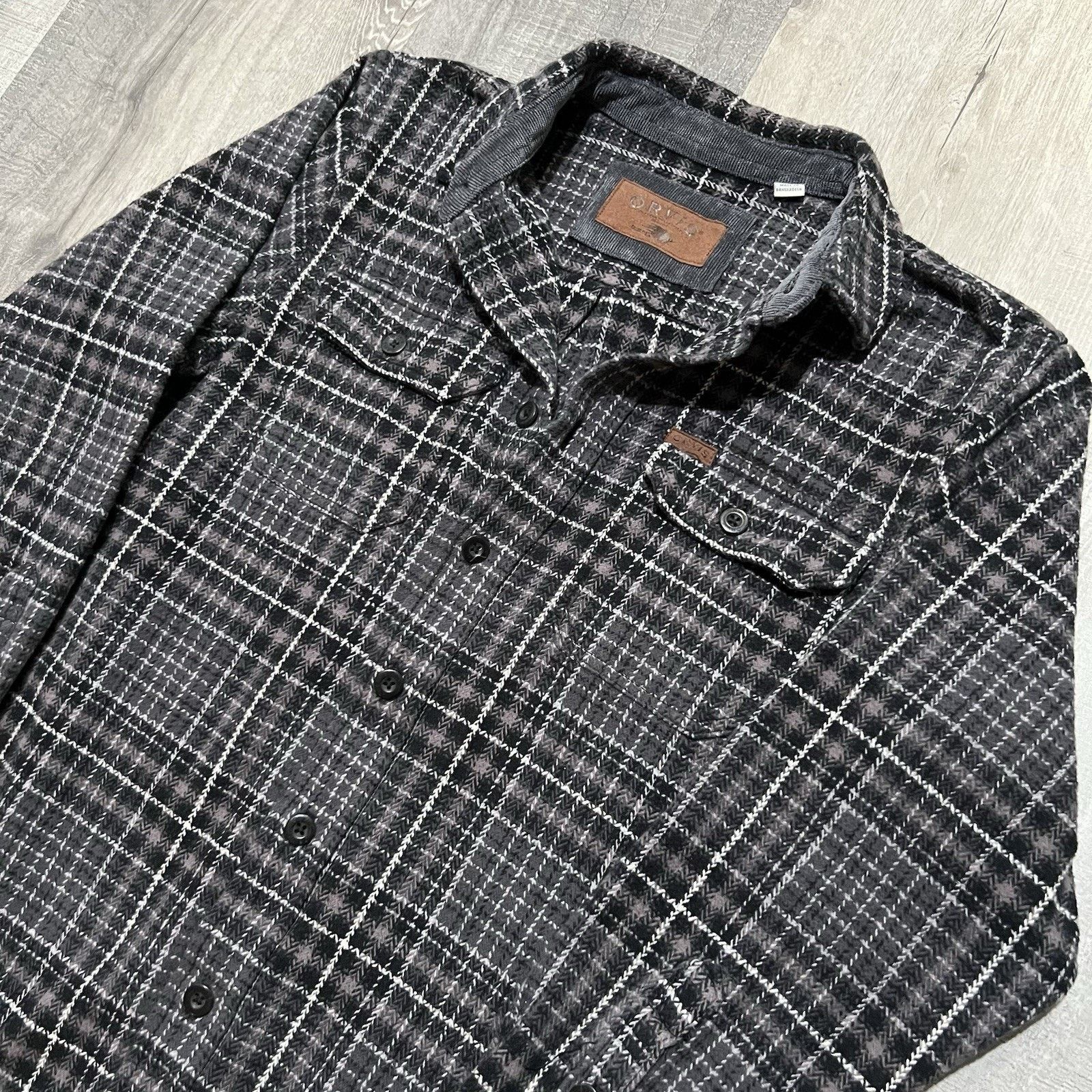Orvis Orvis Heavyweight Flannel Button Shacket Cotton Pockets S Size US S / EU 44-46 / 1 - 3 Thumbnail