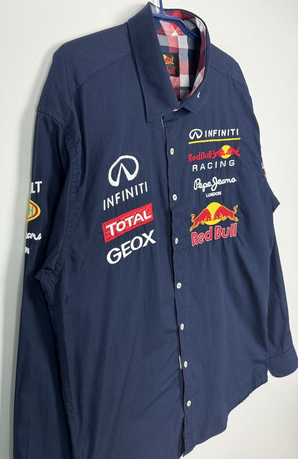 Red Bull Red Bull Button Up Patch Long Sleeve Multi Sponsor Shirt Size US XL / EU 56 / 4 - 7 Thumbnail