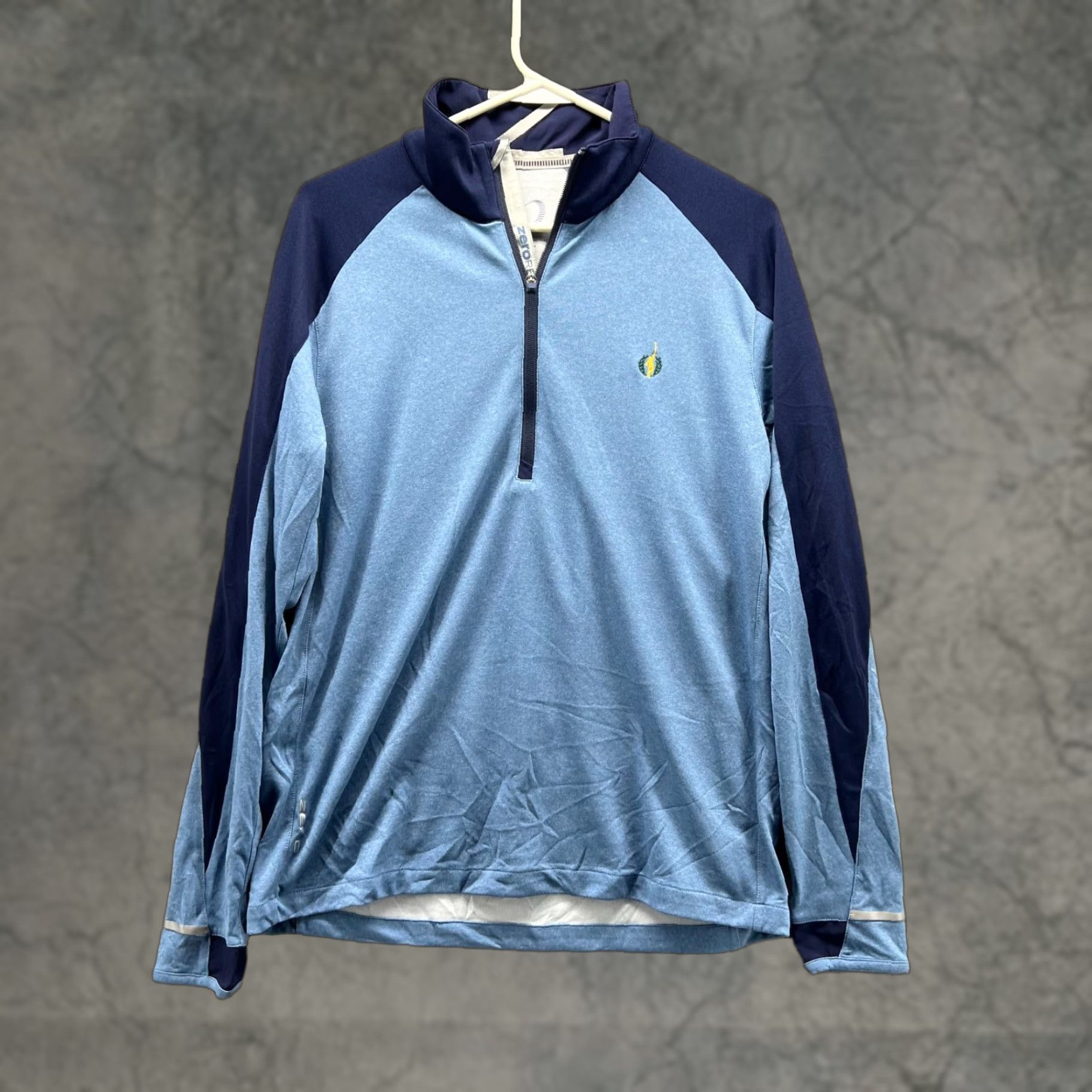 Vintage Zero Restriction Sweatshirt Men Medium Adult Blue 1/4 Zip Pullover Golf Athletic Knit Polyester Logo Regular Sweatshirt Mens Size US M / EU 48-50 / 2 - 1 Thumbnail