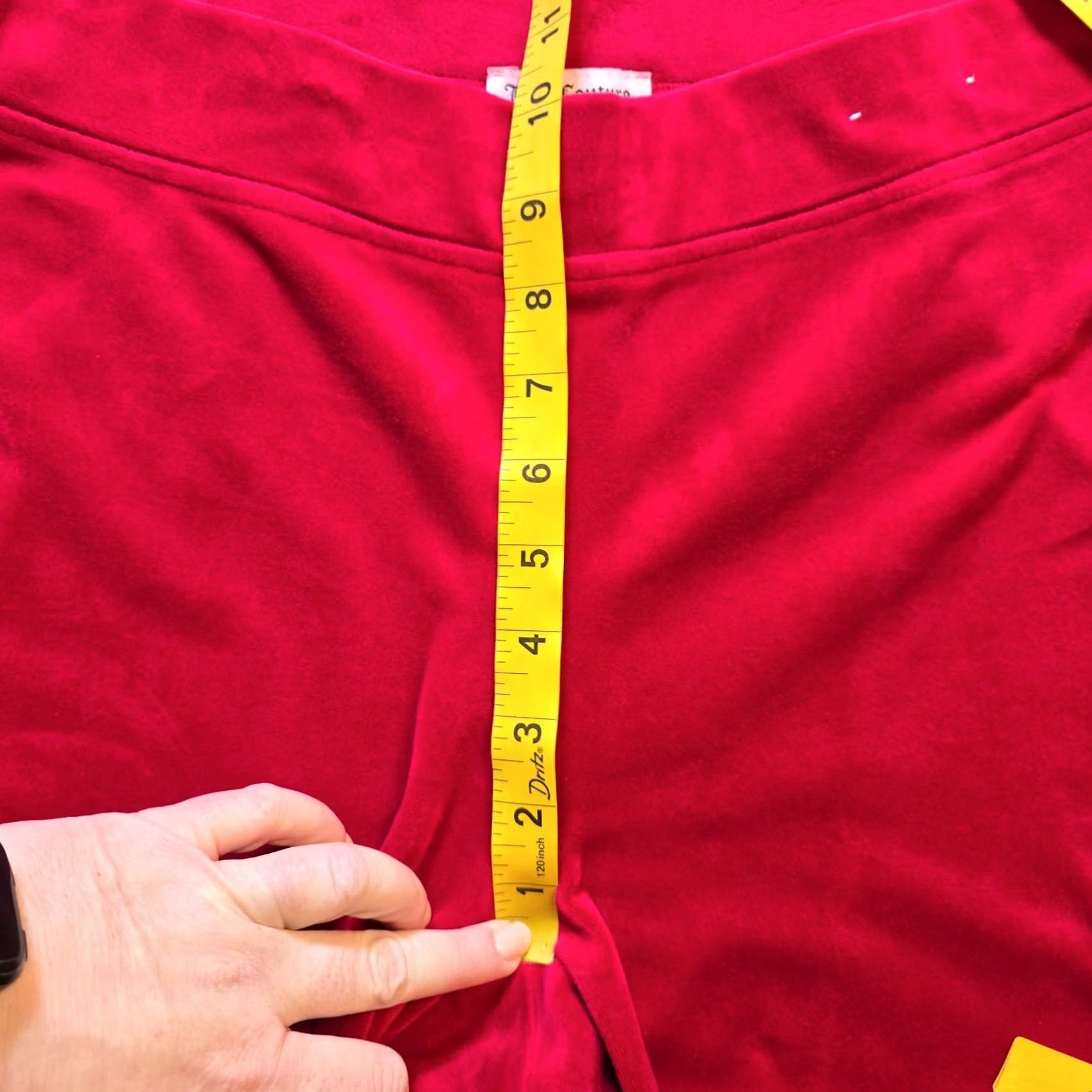 Juicy Couture Juicy Couture Pants Women Red Velour Rhinestone XL Size Size 40" / US 18 - 7 Thumbnail