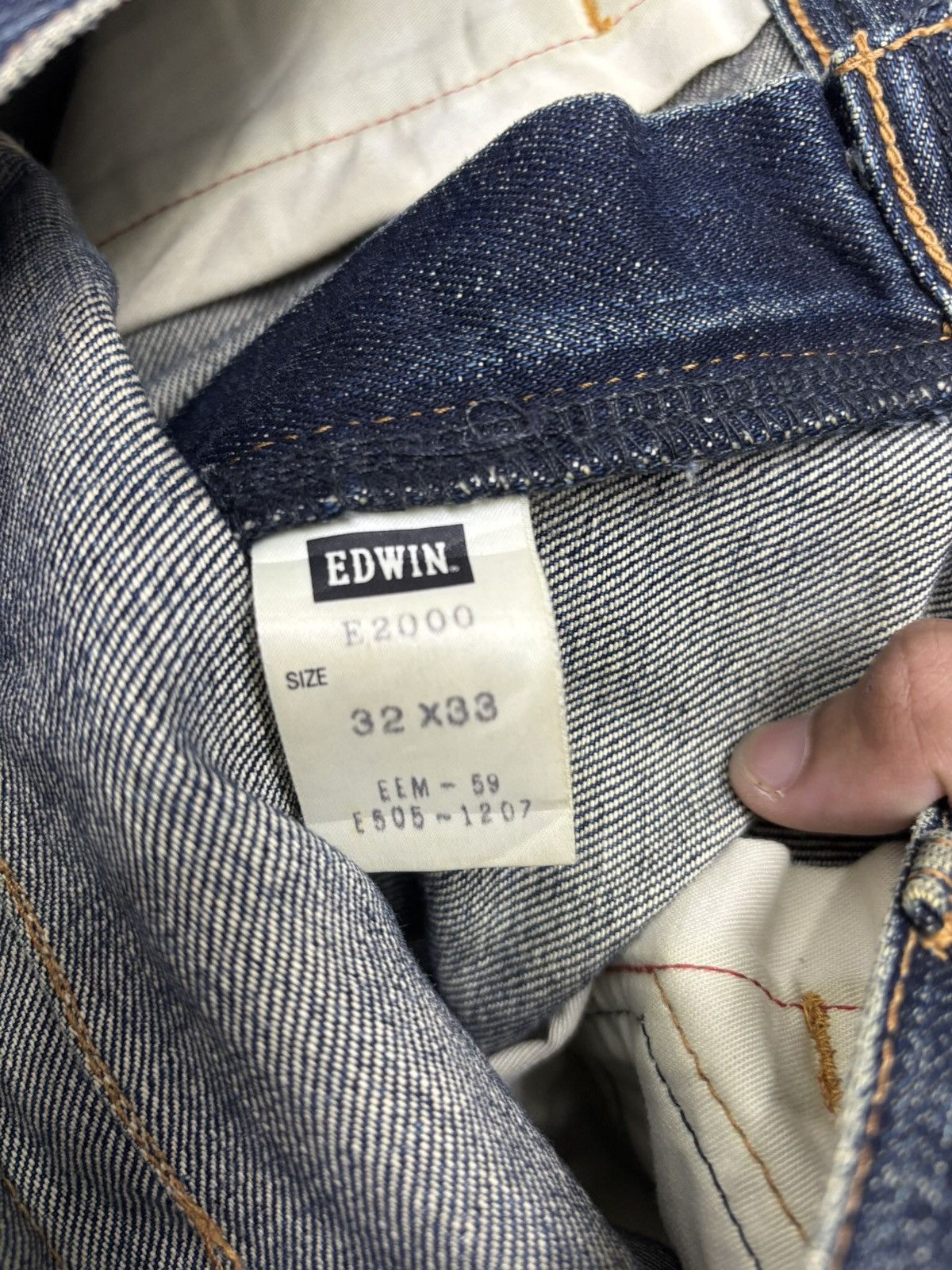Edwin 🔥BAGGY EDWIN FUNCTION THRASHED DISTRESSED DENIM JEAN Size US 32 / EU 48 - 12 Thumbnail