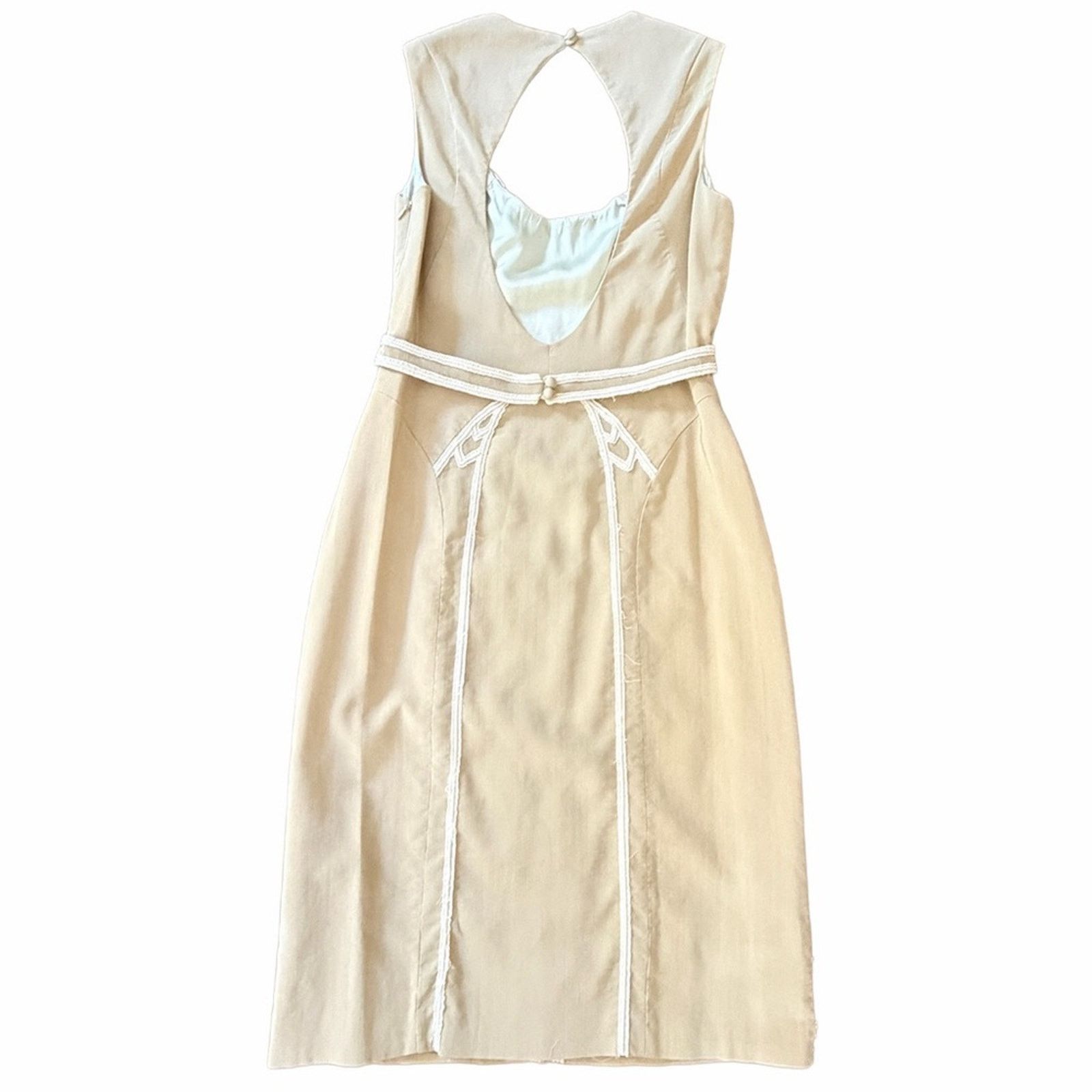 Zac Posen Vintage Zac Posen Bohemian Chic Sheath Midi Dress Size M / US 6-8 / IT 42-44 - 10 Thumbnail