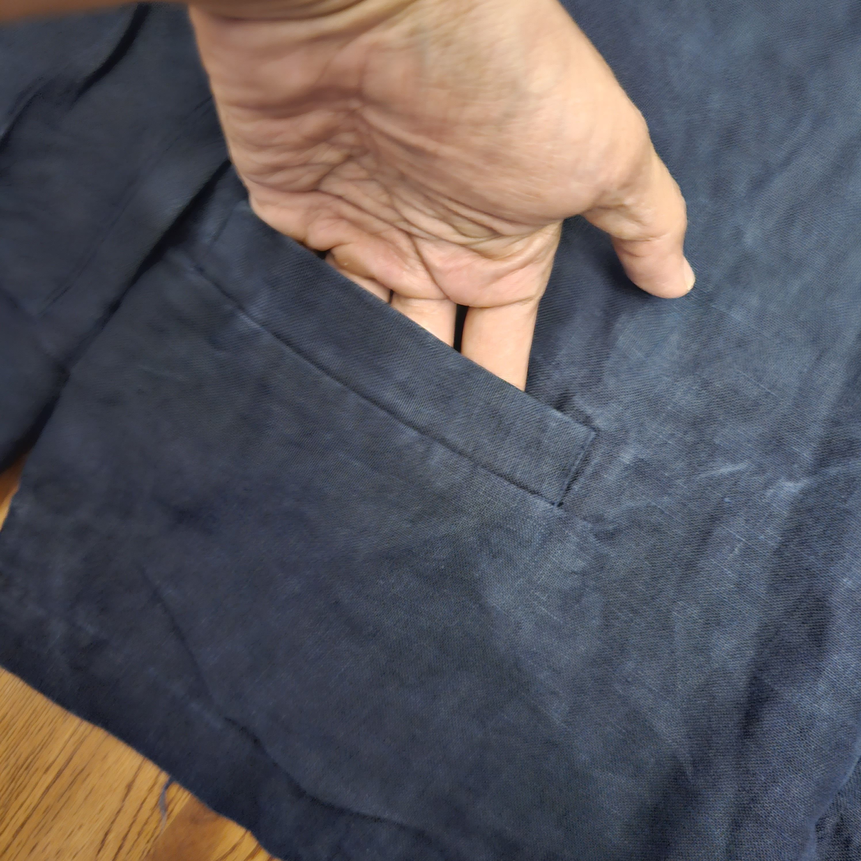 45rpm Japan Brand Indigo Multi Button Linen Jacket Size US M / EU 48-50 / 2 - 3 Thumbnail