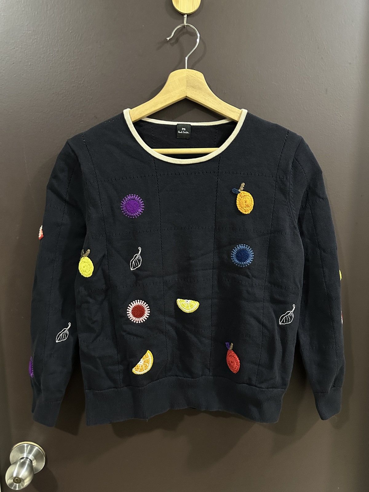 Paul Smith Paul Smith Floral Knitted Embroidery Knitwear Jumper Size US M / EU 48-50 / 2 - 11 Thumbnail