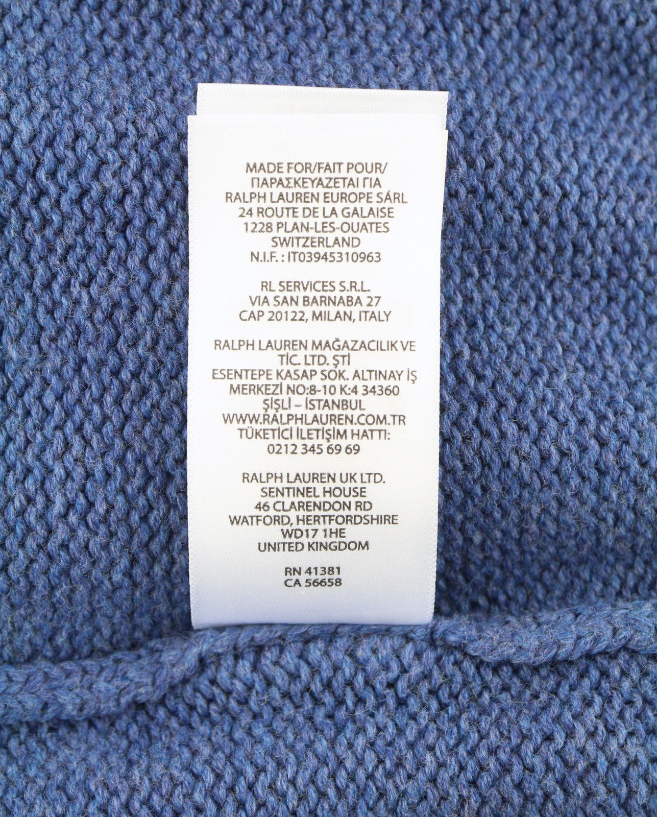 Ralph Lauren BLUE L Cotton USA Flag Pullover 86950 Size US L / EU 52-54 / 3 - 9 Thumbnail