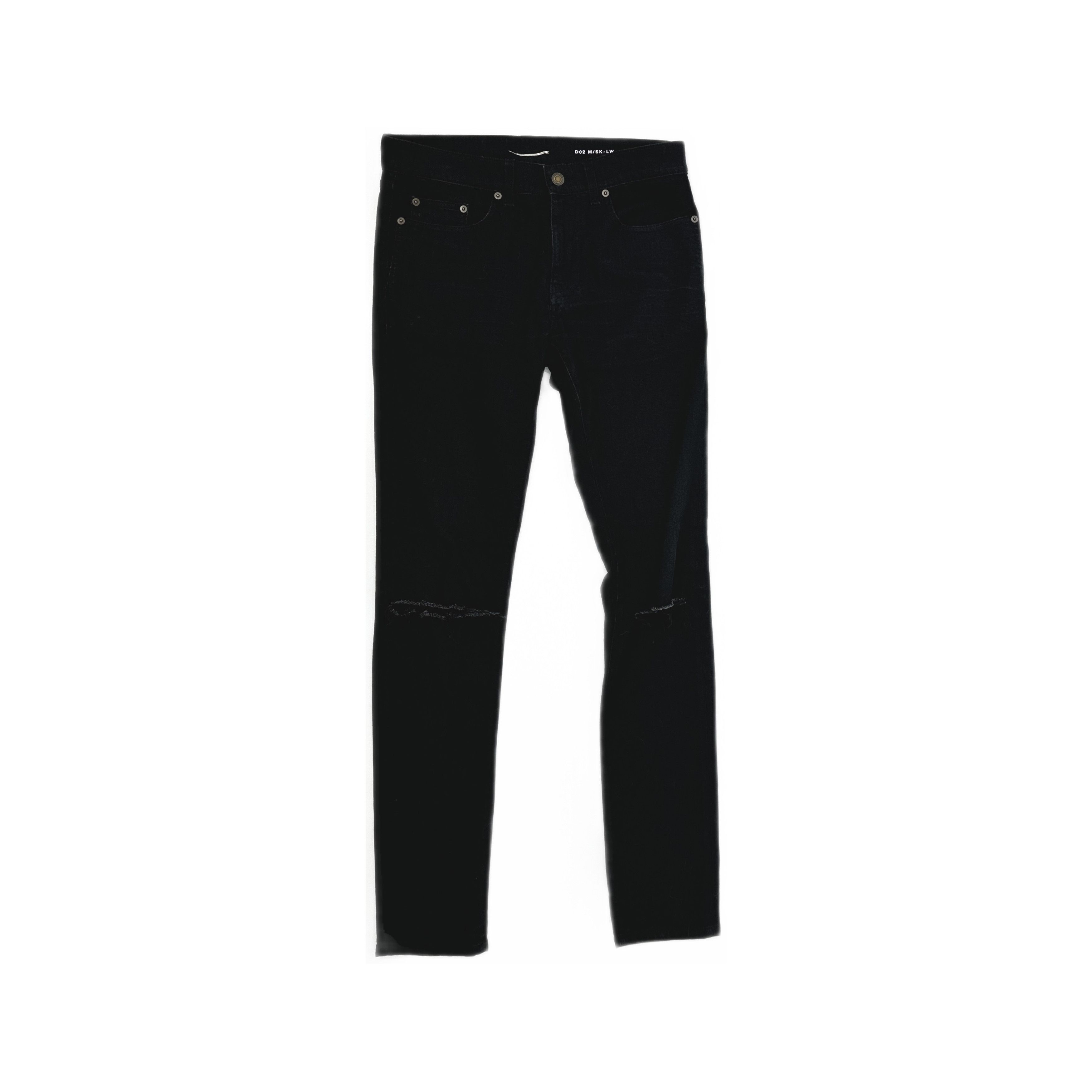 Saint Laurent Paris Saint Laurent D02 Distressed Denim Jeans Size 30 Size US 30 / EU 46 - 1 Thumbnail