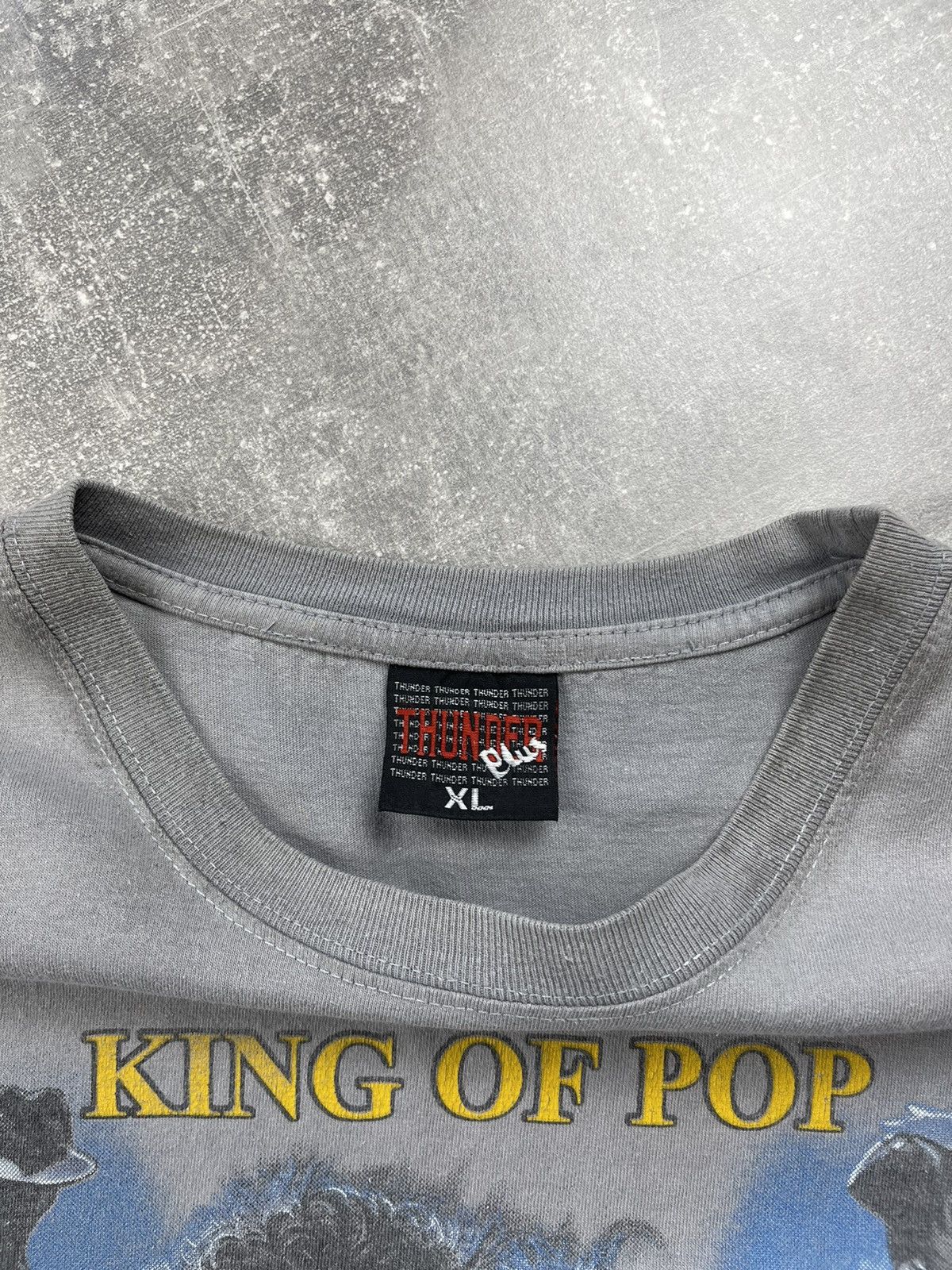 Michael Jackson Vintage 90s Michael Jackson King of Pop T-Shirt Thunder USA Size US XL / EU 56 / 4 - 10 Thumbnail