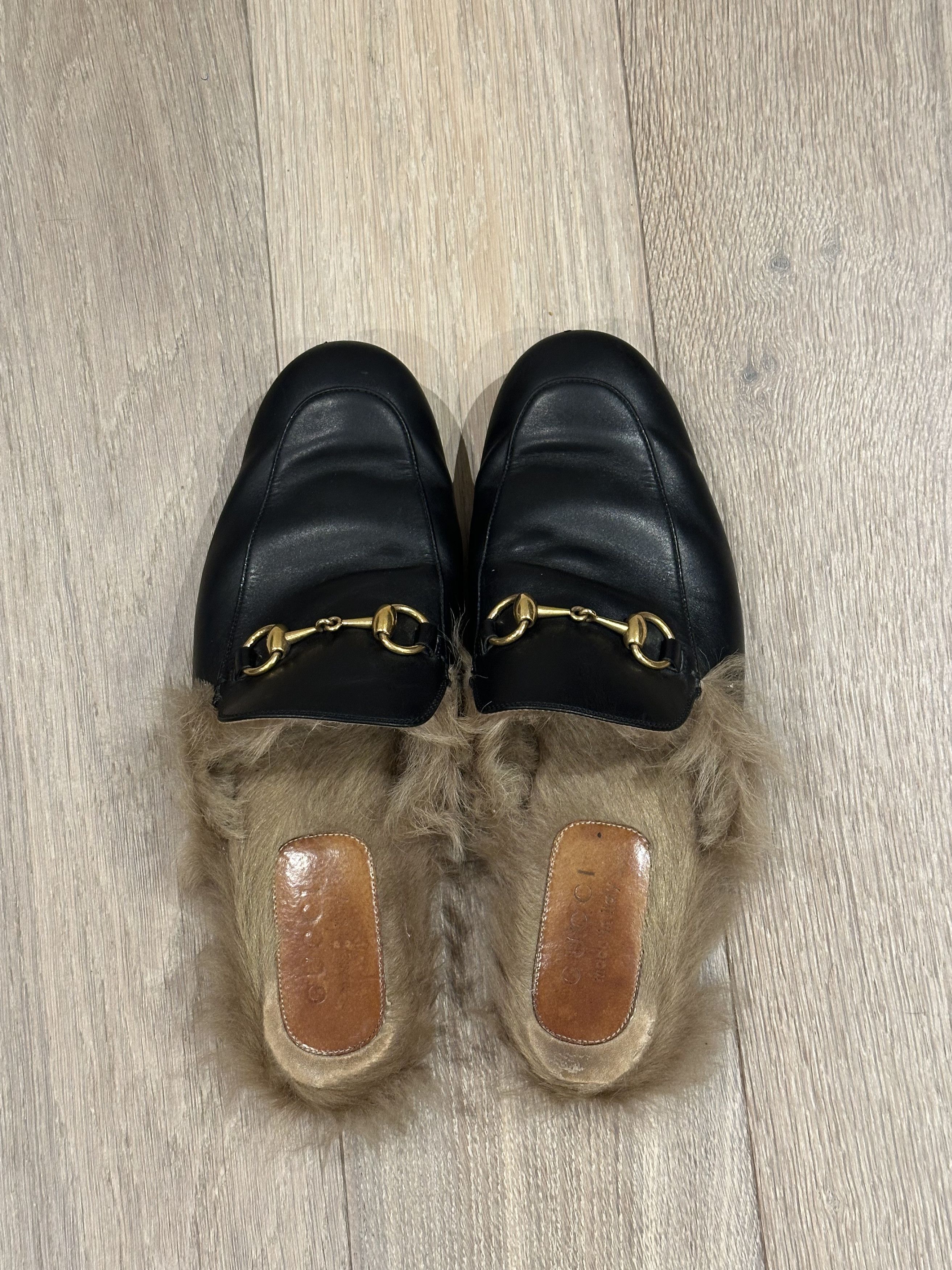 Gucci GUCCI - PRINCETOWN LEATHER SLIPPER LOAFERS BLACK - US 8 Size US 8 / EU 41 - 3 Thumbnail