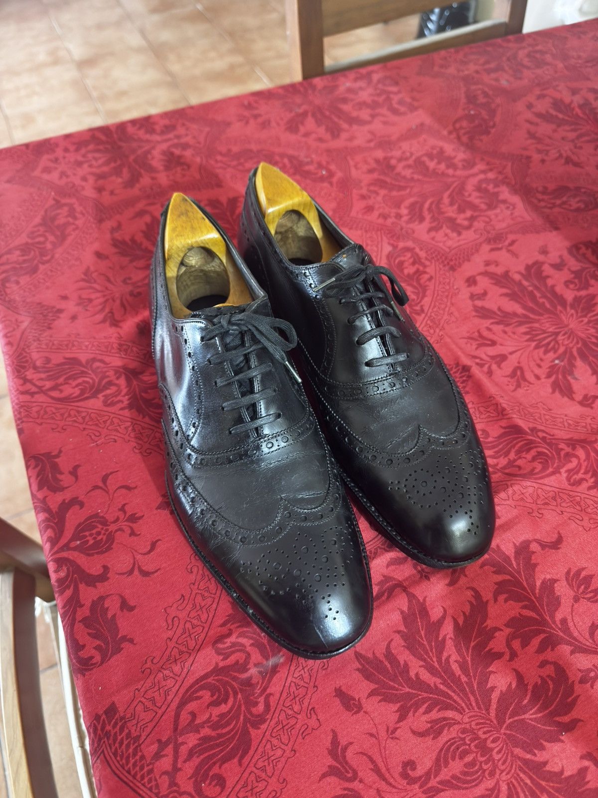 John Lobb John Lobb Leather Full Oxford Brogue Size US 9.5 / EU 42-43 - 1 Thumbnail