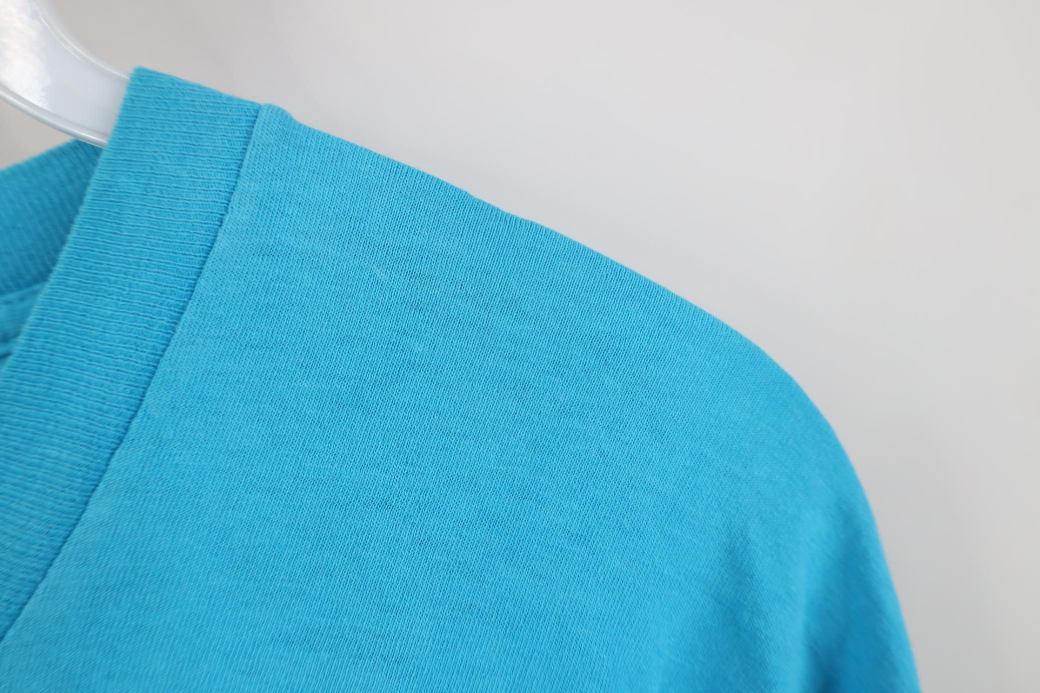 Vintage Vintage 90s Streetwear Blank Cotton Pocket T-Shirt Blue USA Size US XL / EU 56 / 4 - 7 Thumbnail