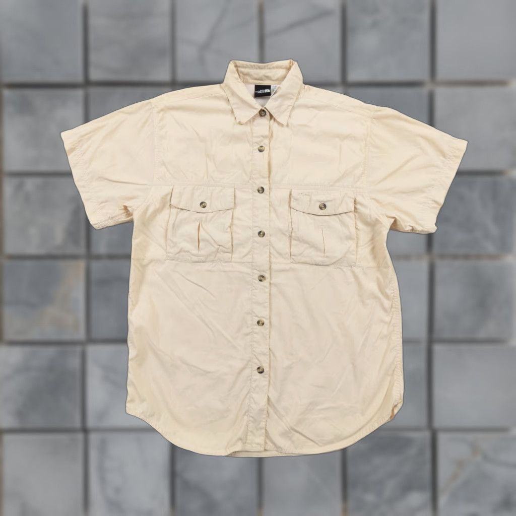 The North Face VINTAGE The North Face Shirt Women’s Small Beige Button-Down Long Sleeve Breathable Vent Shirt Size S / US 4 / IT 40 - 1 Thumbnail