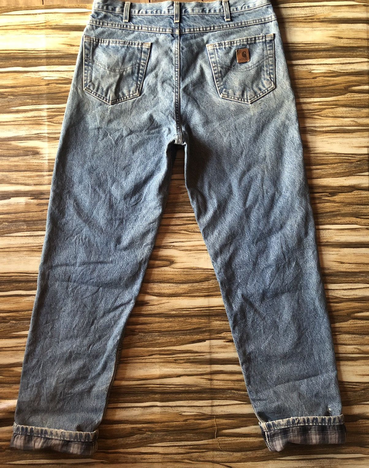 Carhartt Carhartt Blanket Lined Relaxed Fit Faded Blue Jeans Size US 36 / EU 52 - 5 Thumbnail