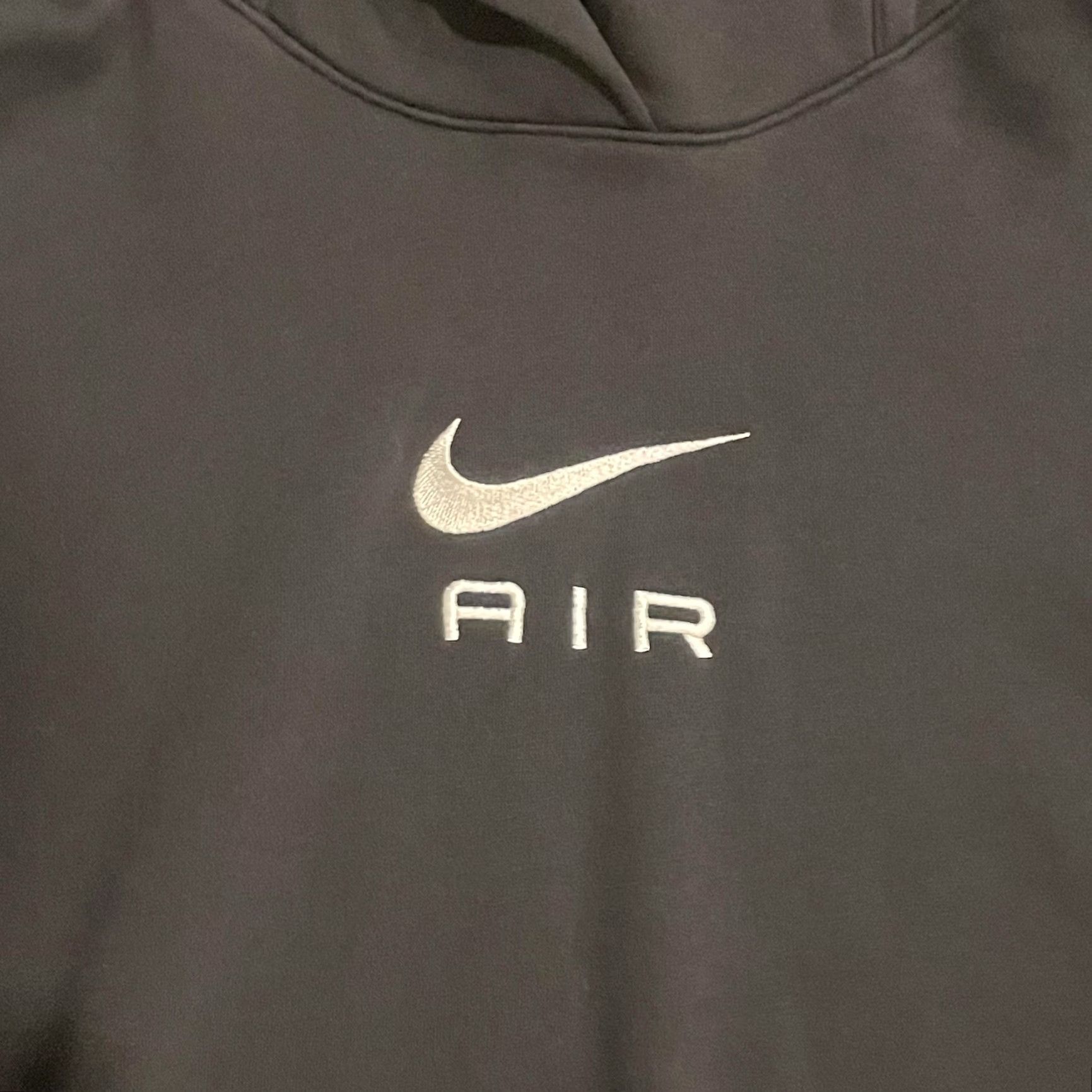 Nike VINTAGE Nike Air Fleece Oversized Hoodie Womens XL Black Swoosh Logo Sweatshirt DQ8915 Size XL / US 12-14 / IT 48-50 - 5 Thumbnail