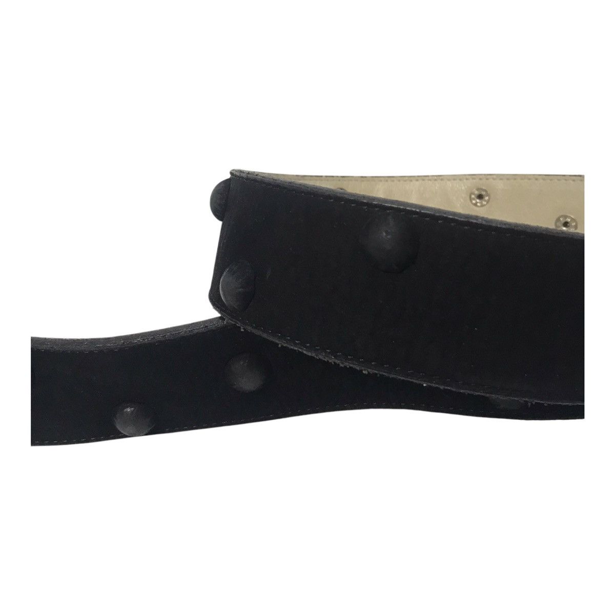Hysteric Glamour × Issey Miyake × mercibeaucoup Issey Miyake Mercibeaucouo Leather Black Belt Size ONE SIZE - 4 Thumbnail