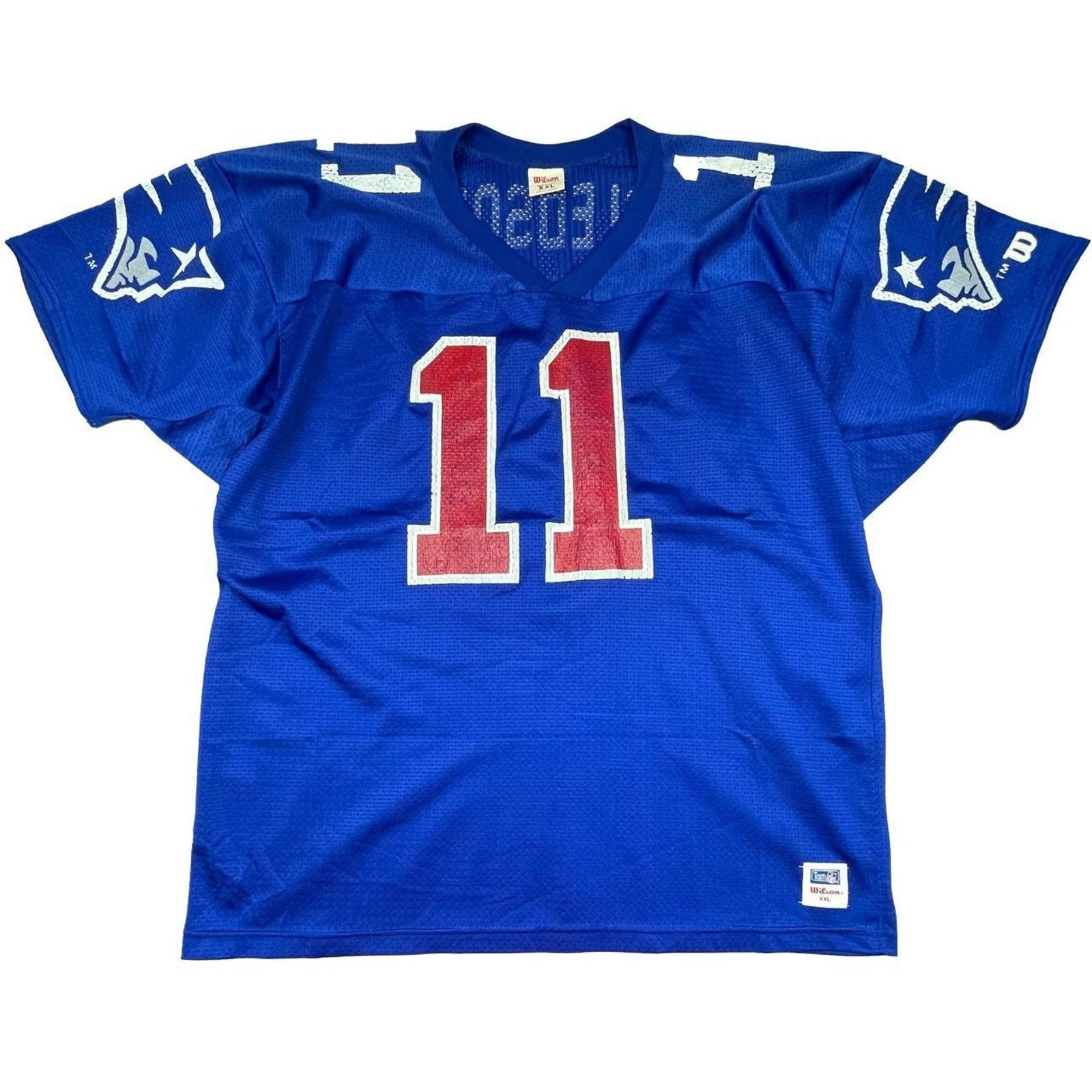 Wilson Vintage 90s drew bledsoe patriots Wilson Jersey XXL Usa made Size US XXL / EU 58 / 5 - 2 Thumbnail