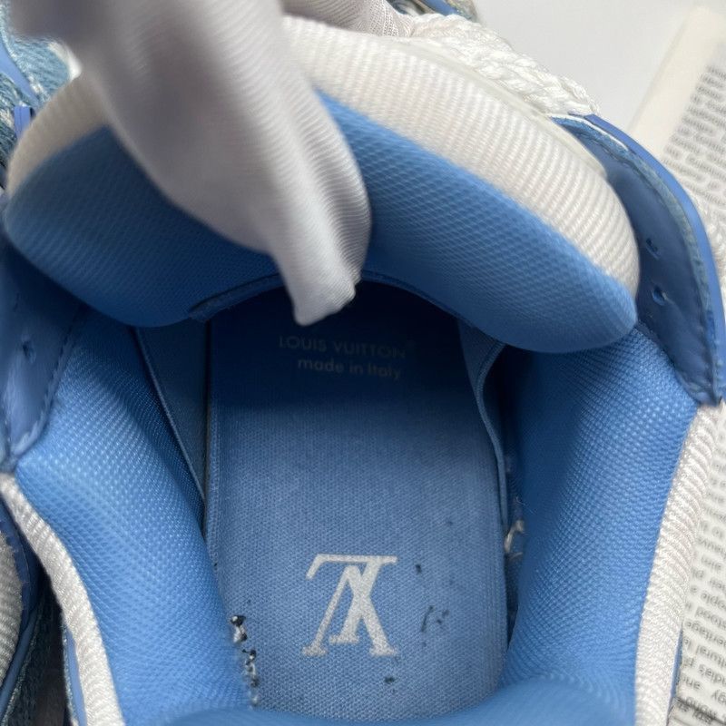 Louis Vuitton Louis Vuitton Trainer Maxi Denim Low-Top Sneakers Size US 8 / IT 38 - 3 Thumbnail