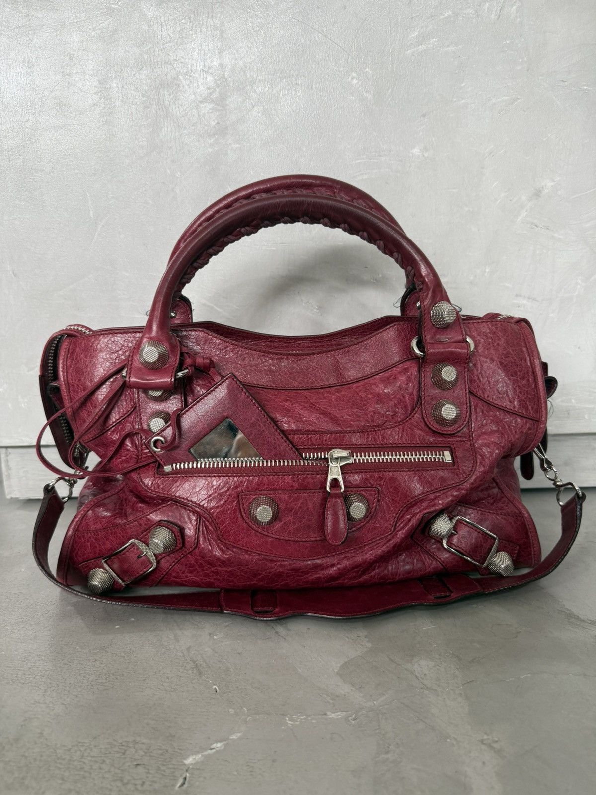 Balenciaga - Giant 21 ‘Pourpre’ Lambskin City Bag