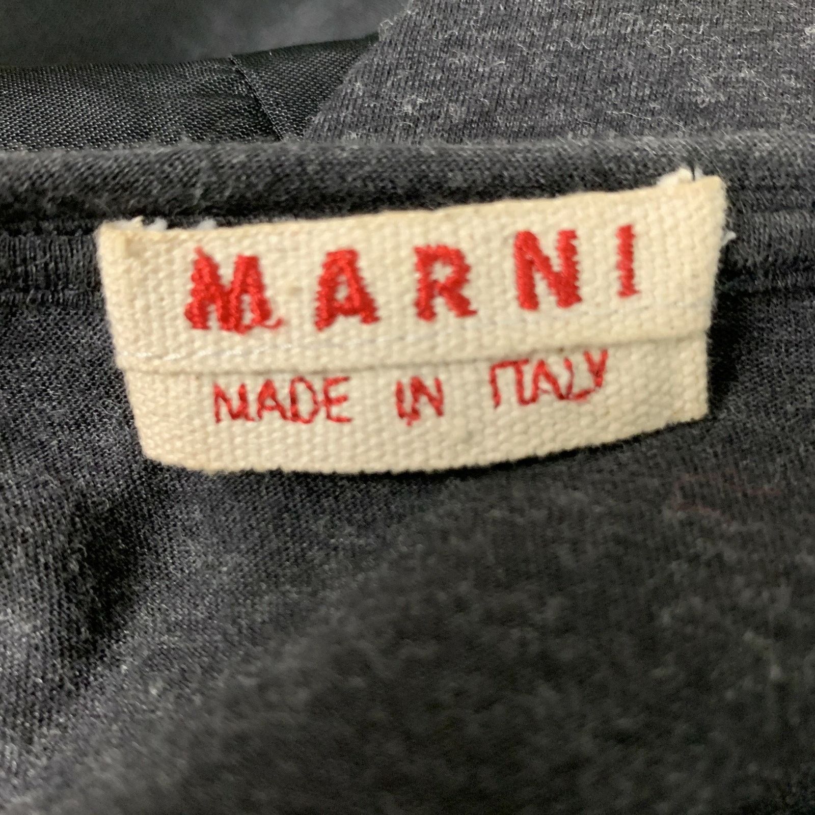 Marni MARNI Size 2 Black Triacetate Ruffled Sleeveless Blouse Size XS / US 0-2 / IT 36-38 - 5 Thumbnail