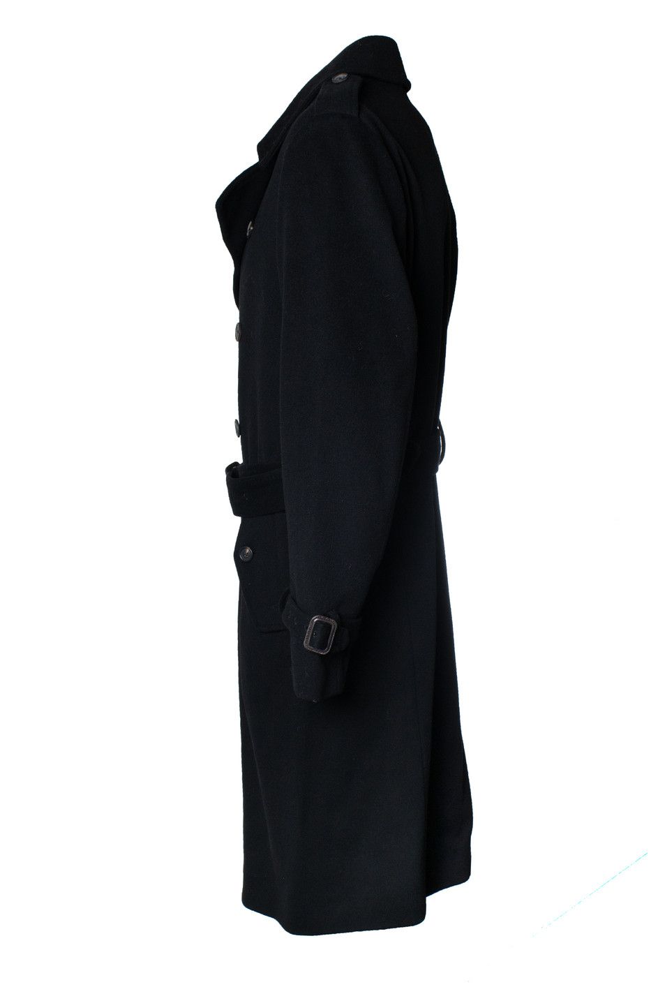 Lardini Lardini, wool trench coat in black Size US XL / EU 56 / 4 - 2 Thumbnail
