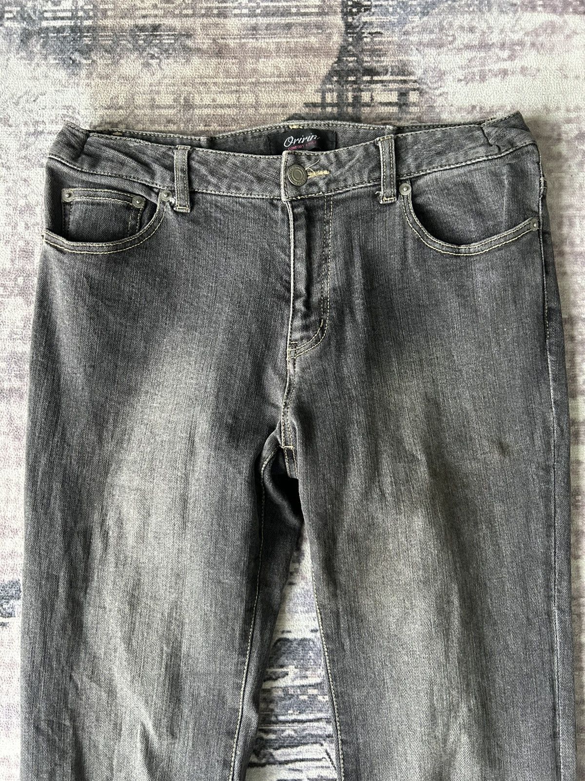 If Six Was Nine Oririn Lane Up Flared Punk Jeans Size US 29 - 3 Thumbnail