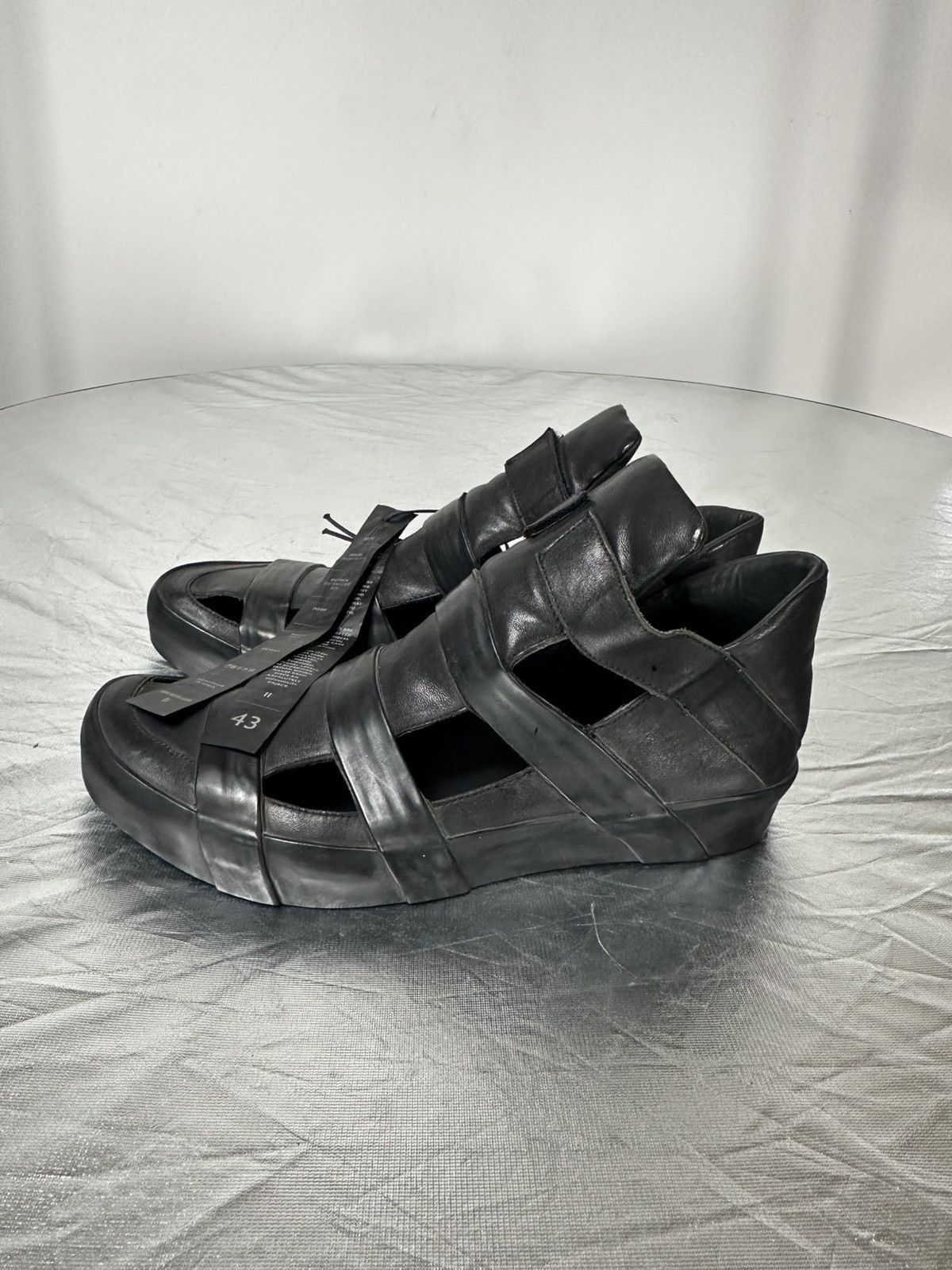 Boris Bidjan Saberi leather summer sneakers Size US 10.5 / EU 43-44 - 2 Thumbnail