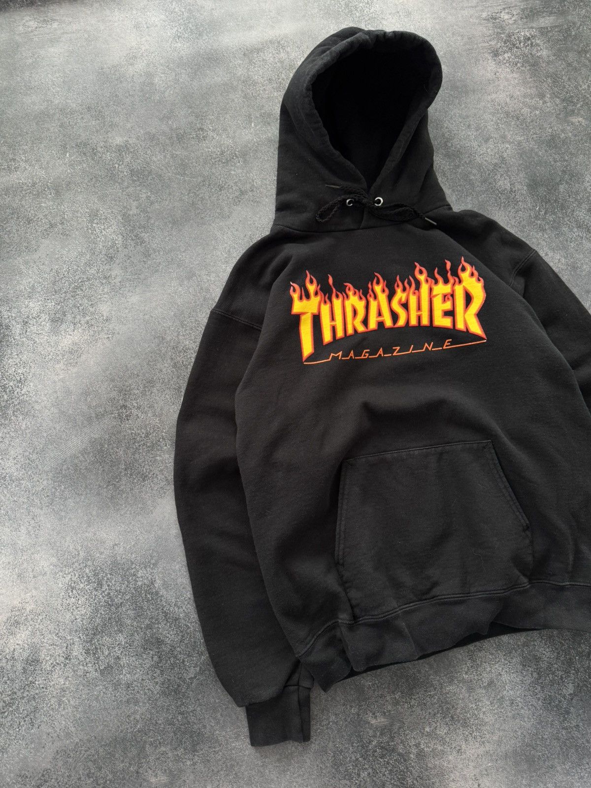 Thrasher Crazy Vintage Y2K Thrasher Hoodie 26 Heavyweight Skater Boxy Size US S / EU 44-46 / 1 - 2 Thumbnail