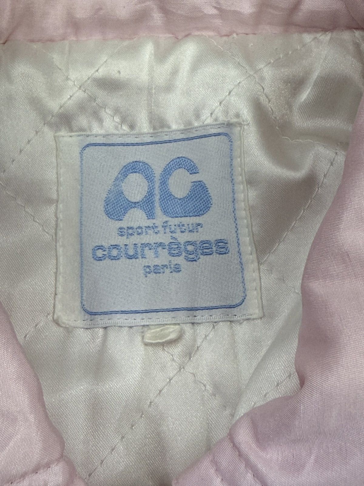Courreges Vintage 80s COURREGES Sport Futur Biglogo Bomber Jacket Size L / US 10 / IT 46 - 5 Thumbnail