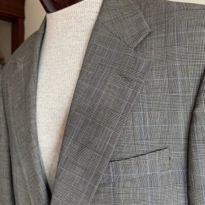 Chaps VTG Chaps Ralph Lauren Made in Canada Plaid Men's Blazer Size 42R - 3 Thumbnail