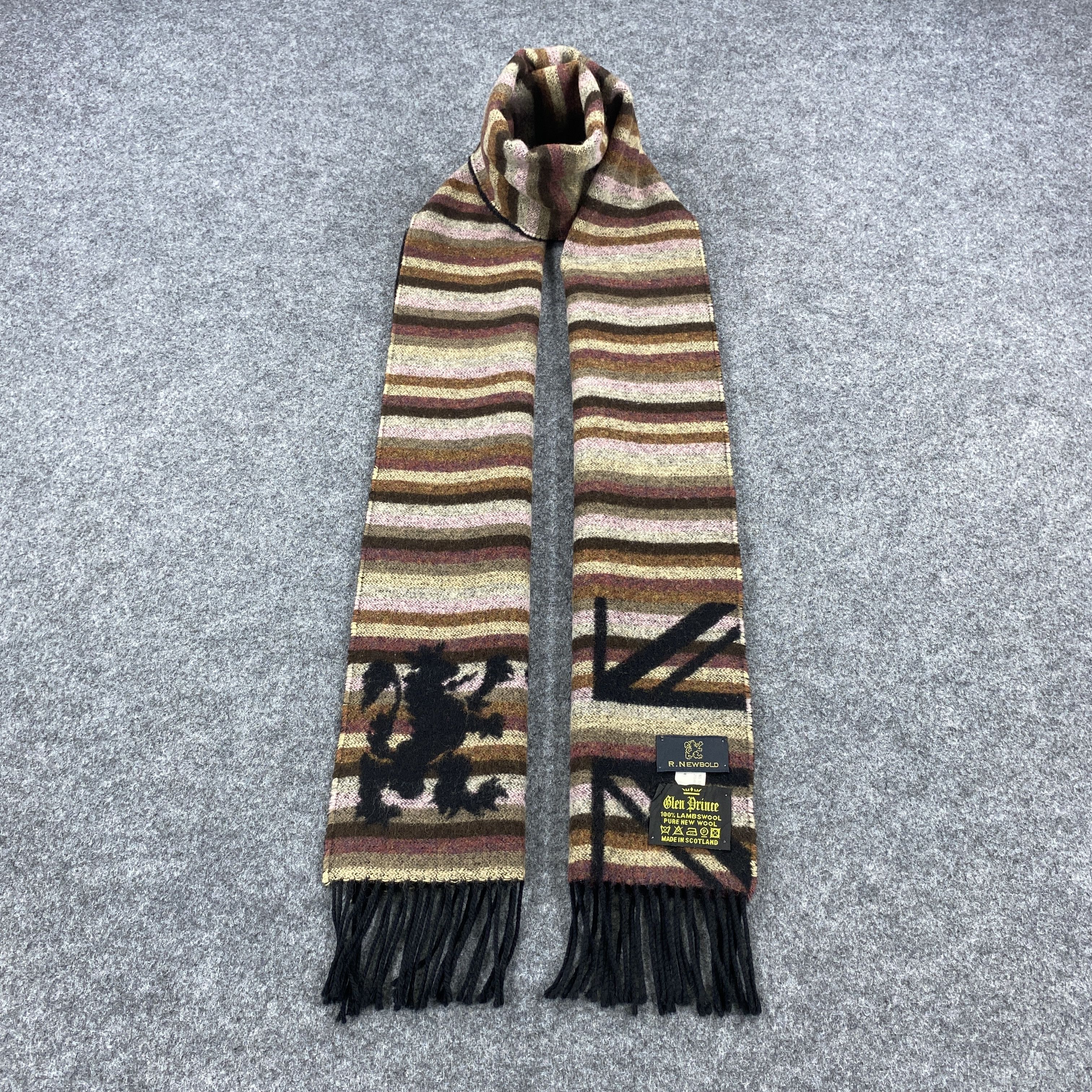 R.Newbold × Vintage Glen Prince X R.Newbold Scarf # Muffler # Neckwear # D684 Size ONE SIZE - 1 Thumbnail