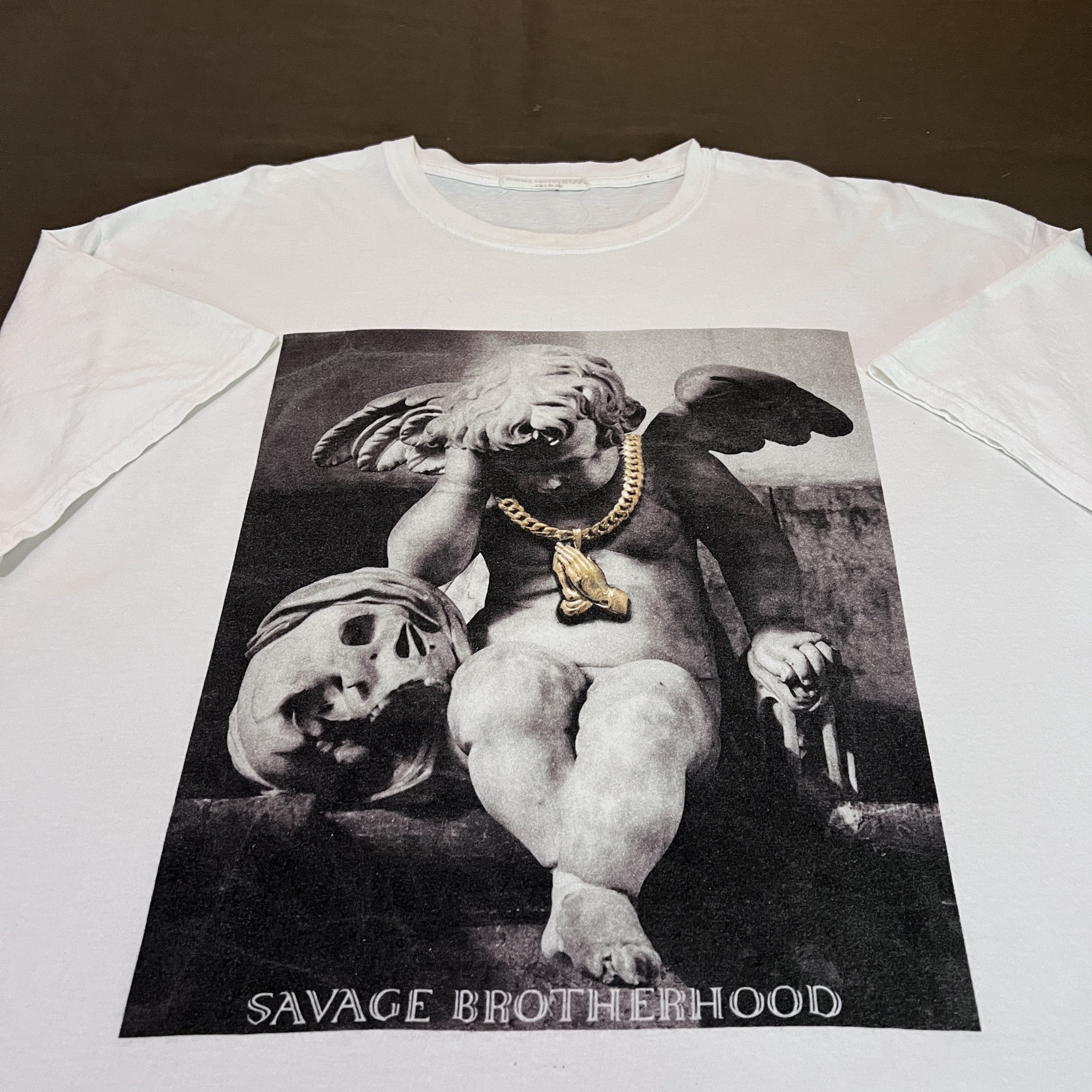 Japanese Brand × Rap Tees Savage Brotherhood Tee 2XL photography Size US XXL / EU 58 / 5 - 4 Thumbnail