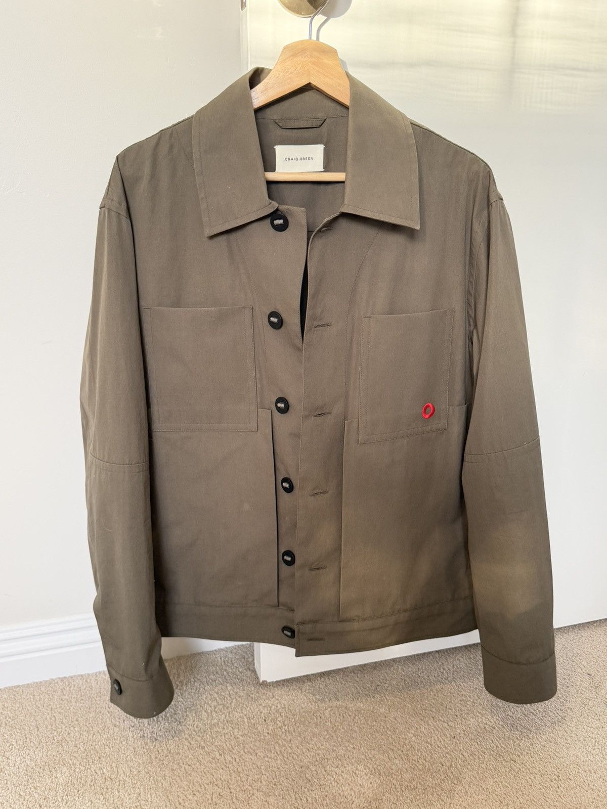 Craig Green Craig Green Circle Worker Jacket Olive Size US M / EU 48-50 / 2 - 1 Thumbnail