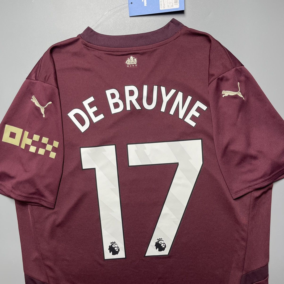 Puma MAN CITY PUMA 2024/2025 FOOTBALL THIRD JERSEY #17 DE BRUYNE Size US L / EU 52-54 / 3 - 9 Thumbnail
