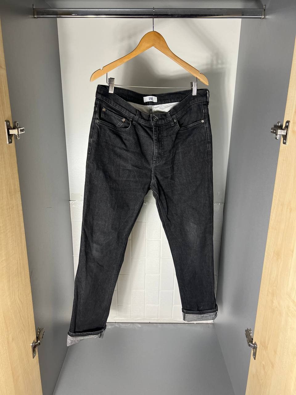 Japanese Brand VINTAGE SPOKE DENIM DESIGNER JEANS CASUAL Y2K 90s Size US 35 - 2 Thumbnail