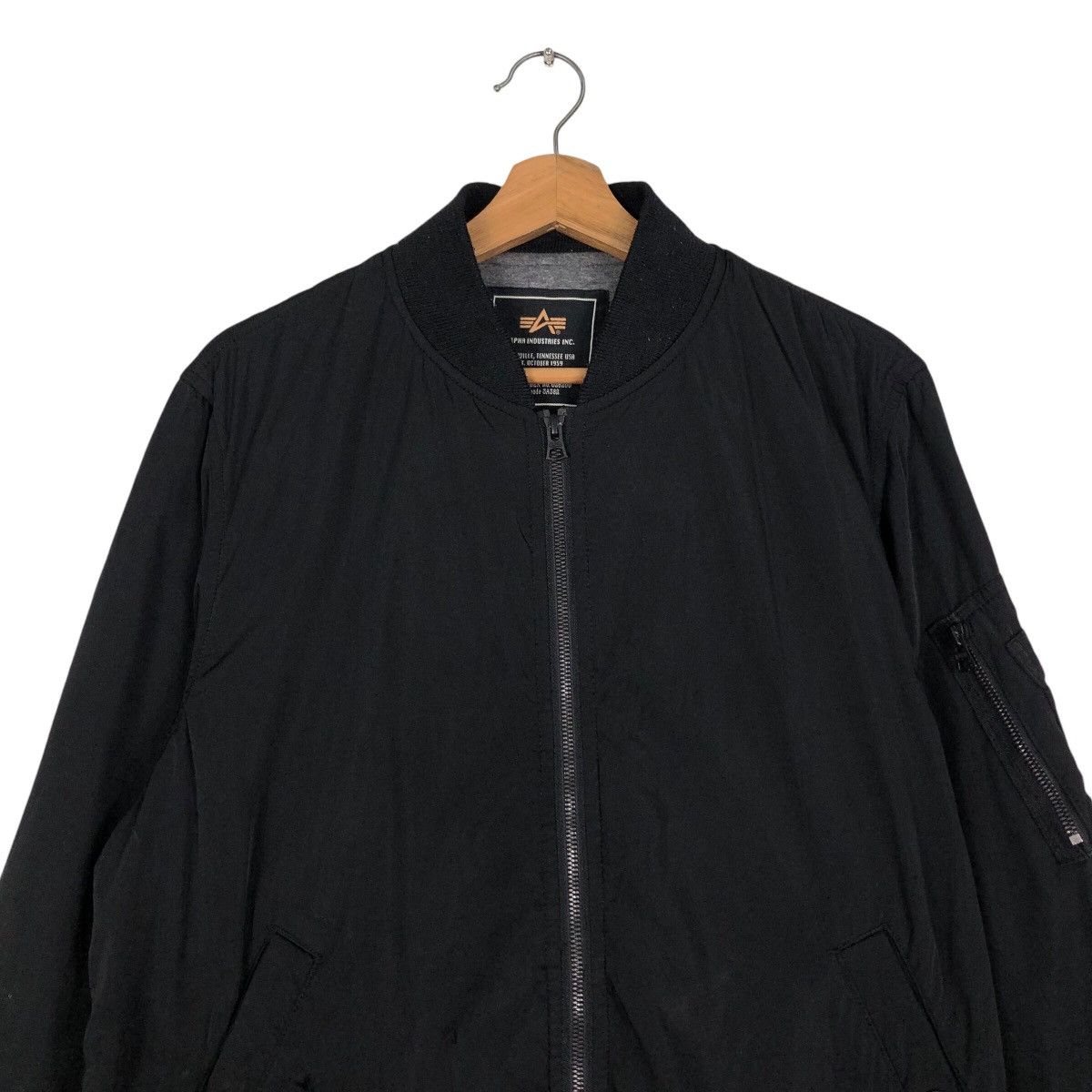 Alpha Industries 📌Vintage Fly Riot Bomber Jacket Biker Alpha Industries Size US L / EU 52-54 / 3 - 4 Thumbnail