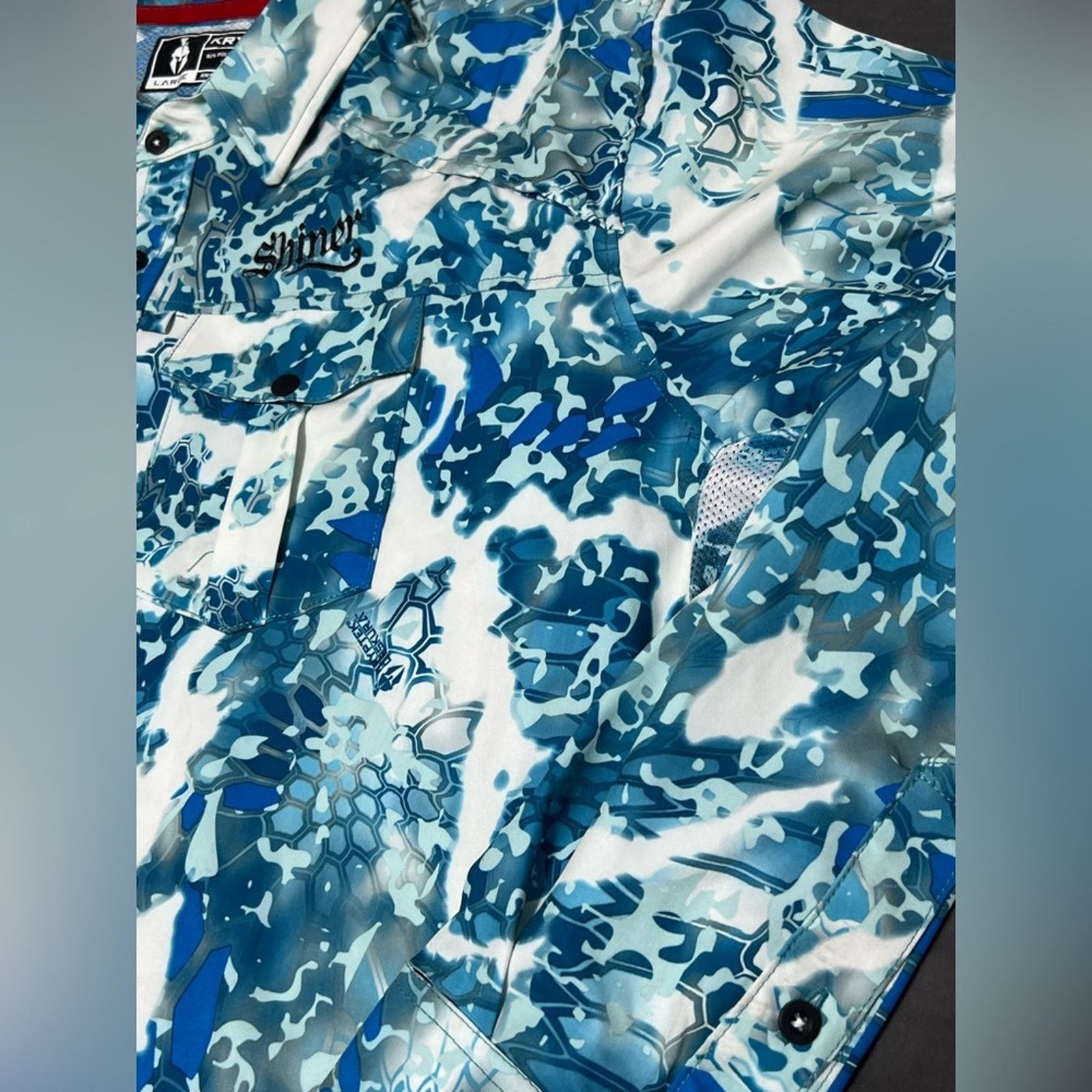 Other Kryptek Men's Obskura x Shiner Blue Camo Fishing Shirt L Size US L / EU 52-54 / 3 - 4 Thumbnail