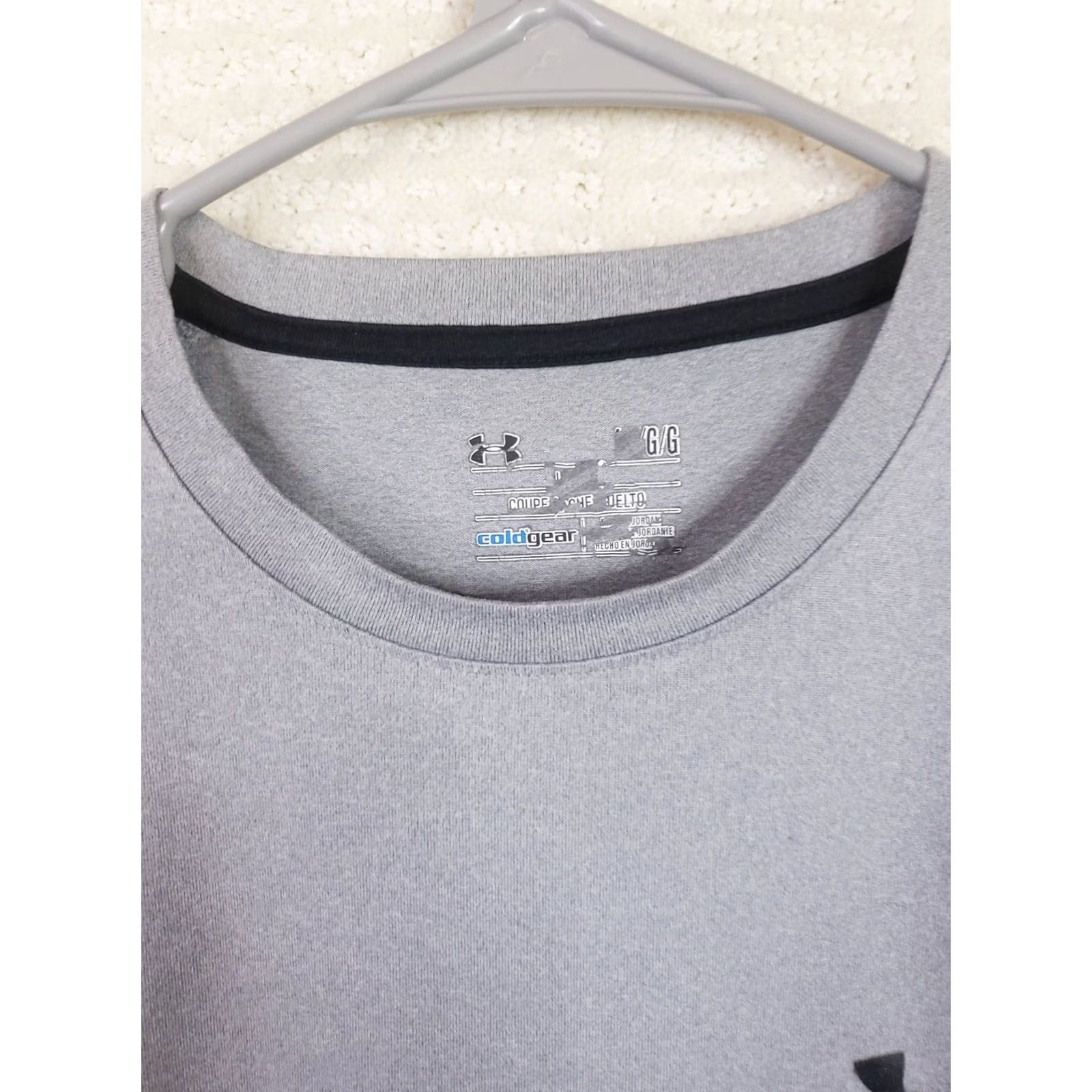 Under Armour Men's Under Armour Cold Gear Long Sleeve Mock Neck Shirt L Gray Size US L / EU 52-54 / 3 - 4 Thumbnail