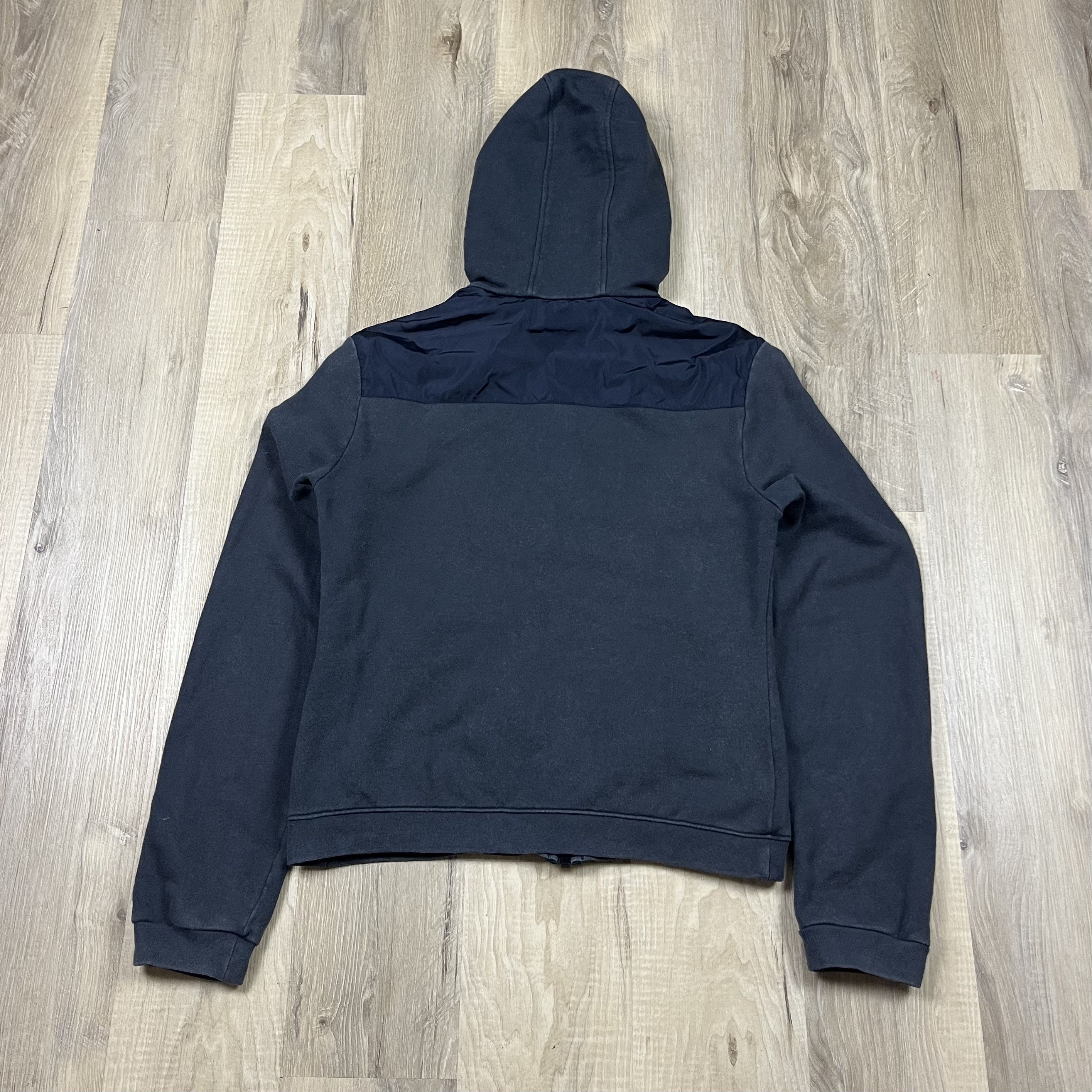 Prada VTG Y2K Prada Full Zip Hooded Sweatshirt Black Blue Nylon Size M / US 6-8 / IT 42-44 - 4 Thumbnail